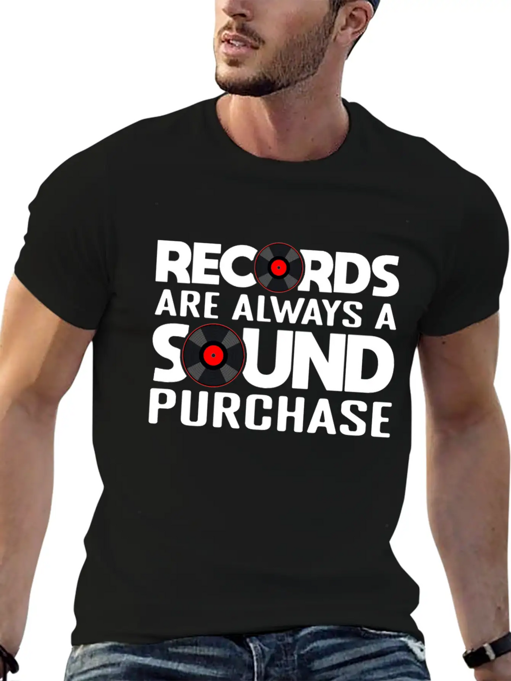 Record Collection Vinyl Collector Joke Casual Graphic T-Shirt – Simple And Comfortable Daily Wear
