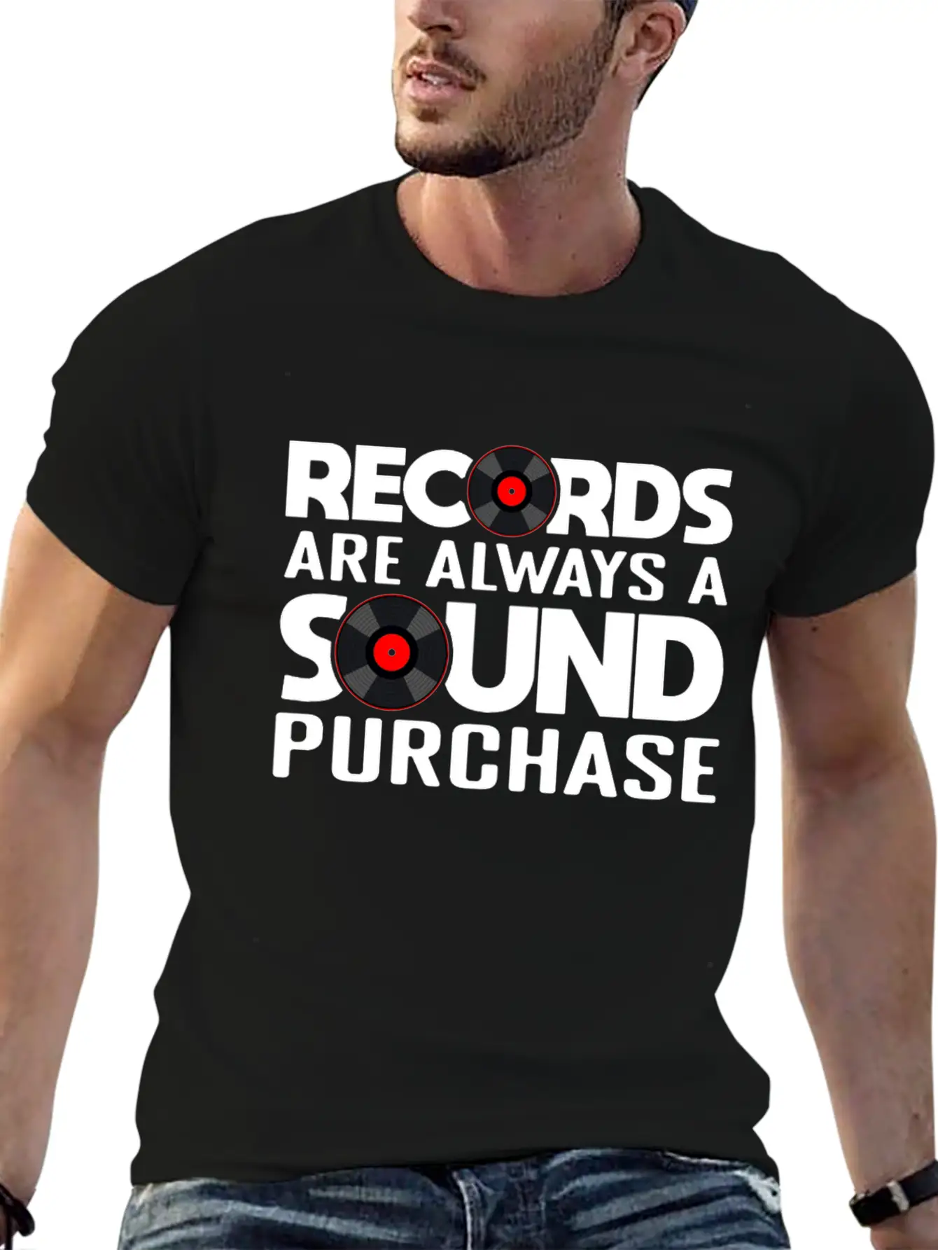 Record Collection Vinyl Collector Joke Casual Graphic T-Shirt – Simple And Comfortable Daily Wear