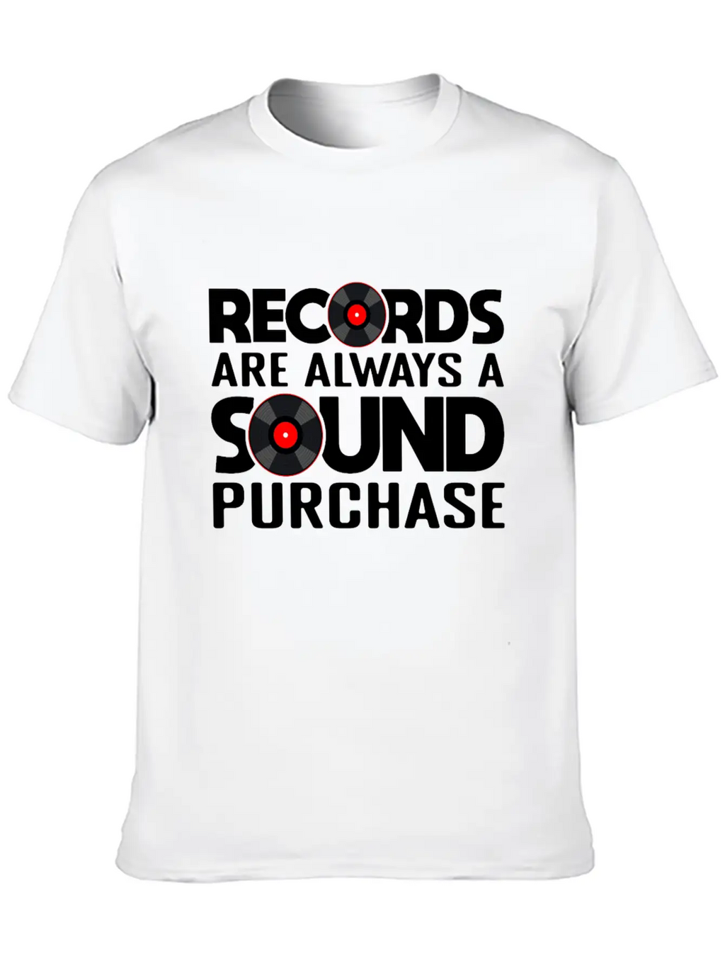 Record Collection Vinyl Collector Joke Casual Graphic T-Shirt – Simple And Comfortable Daily Wear