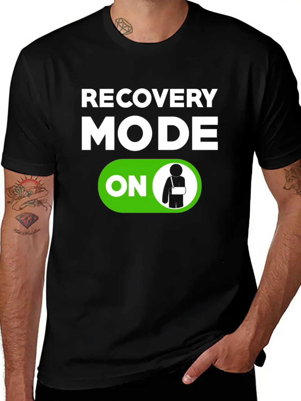 Recovery Mode On Injury Hand Unisex Casual T-Shirt – Clean Design For Daily Comfort
