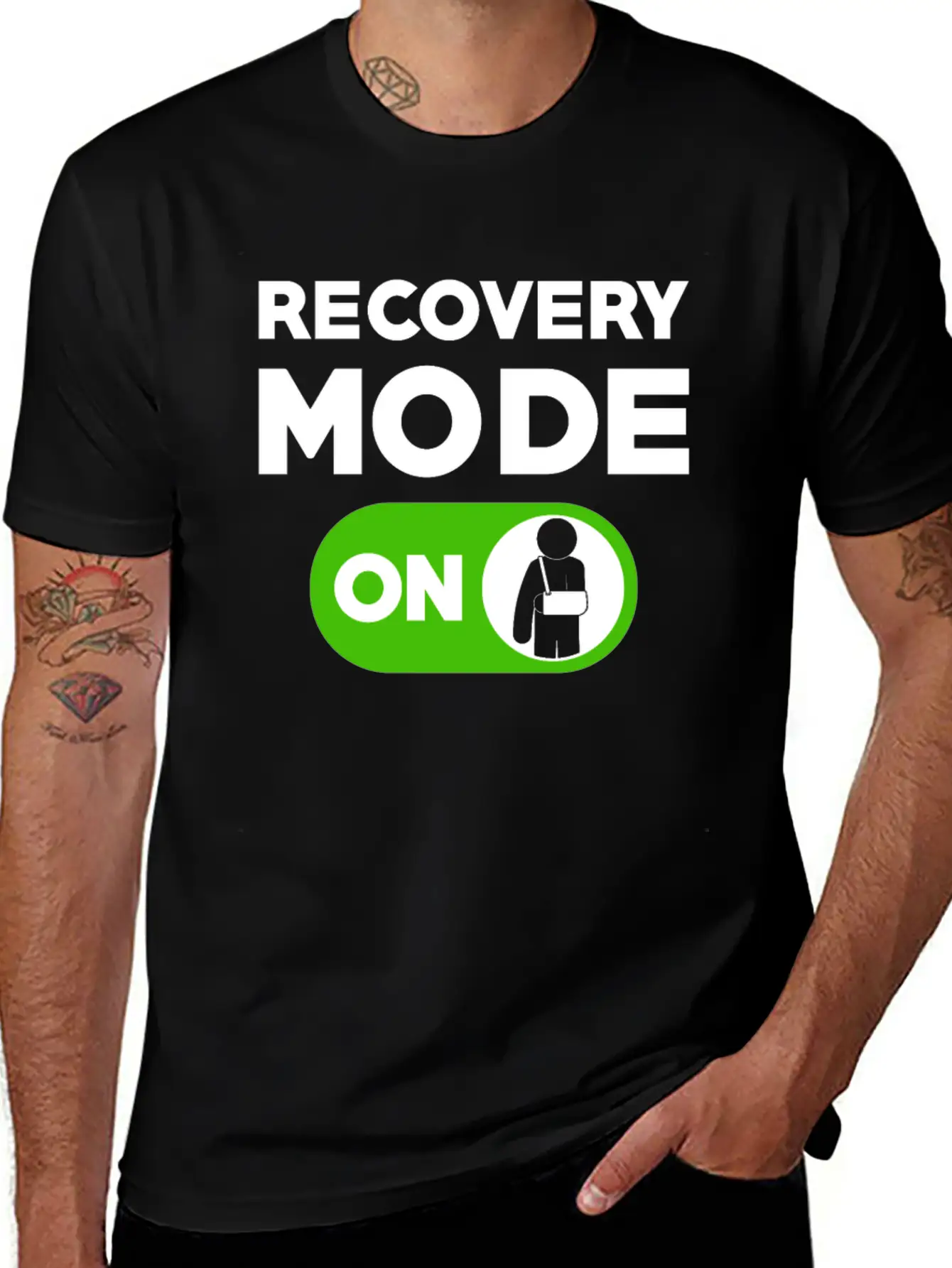 Recovery Mode On Injury Hand Unisex Casual T-Shirt – Clean Design For Daily Comfort