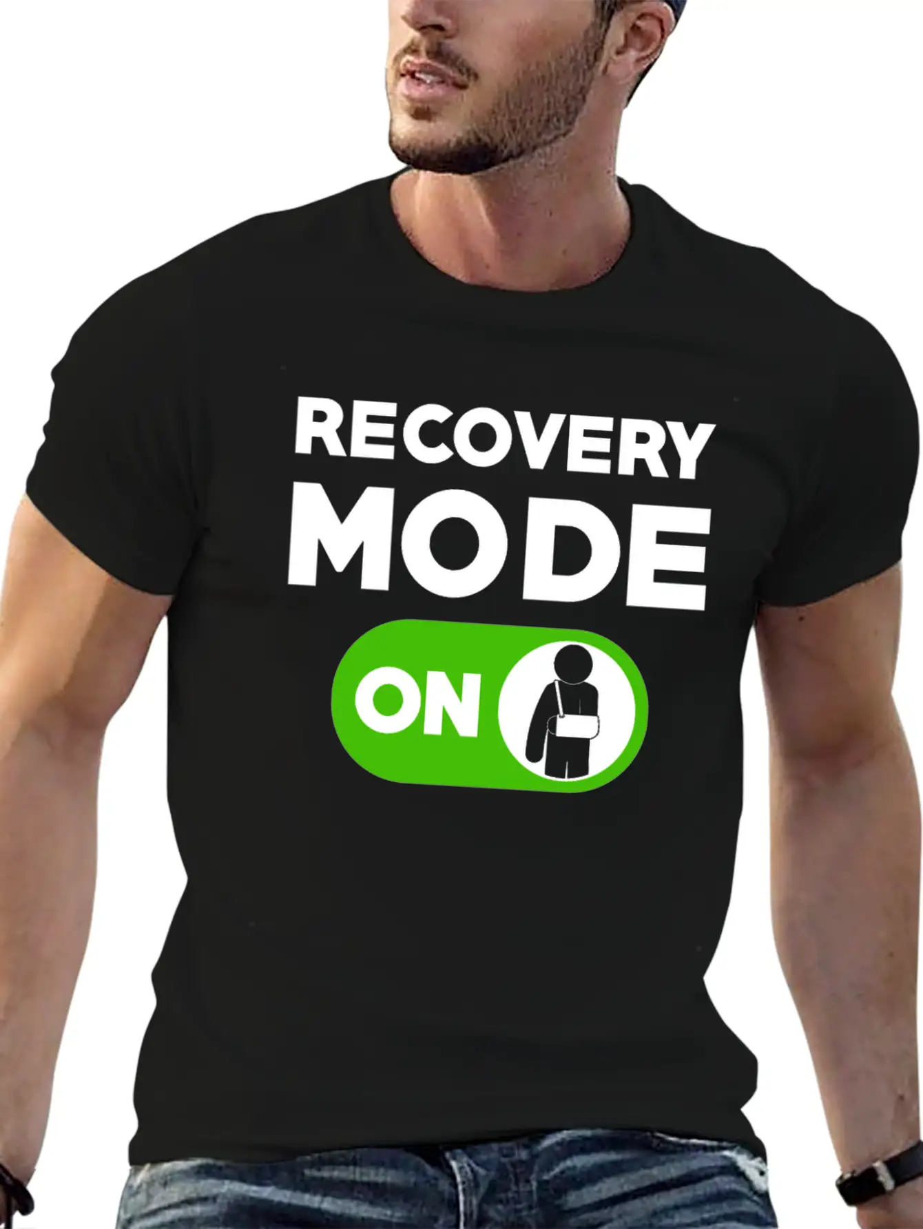 Recovery Mode On Injury Hand Unisex Casual T-Shirt – Clean Design For Daily Comfort