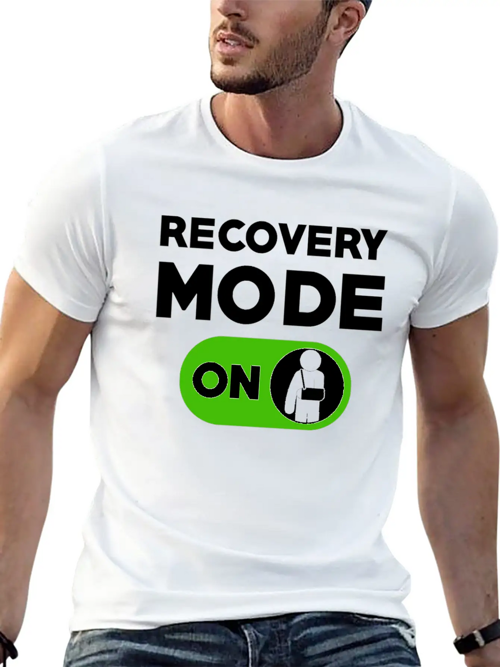 Recovery Mode On Injury Hand Unisex Casual T-Shirt – Clean Design For Daily Comfort