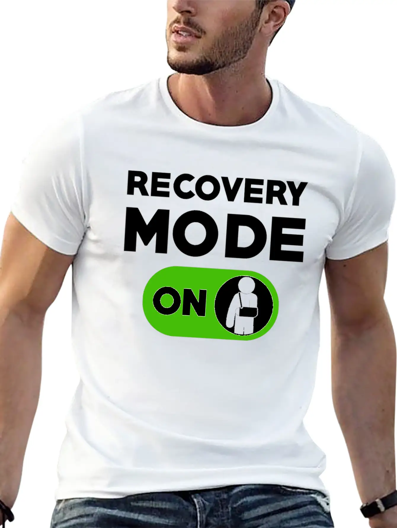 Recovery Mode On Injury Hand Unisex Casual T-Shirt – Clean Design For Daily Comfort