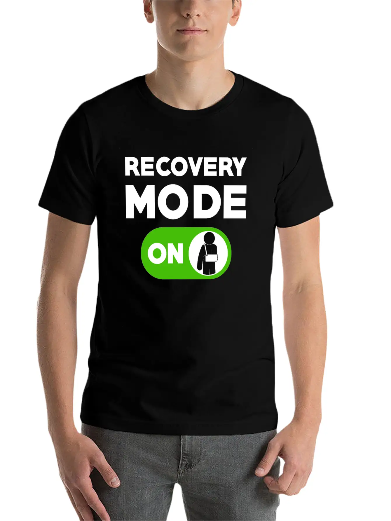 Recovery Mode On Injury Hand Unisex Casual T-Shirt – Clean Design For Daily Comfort