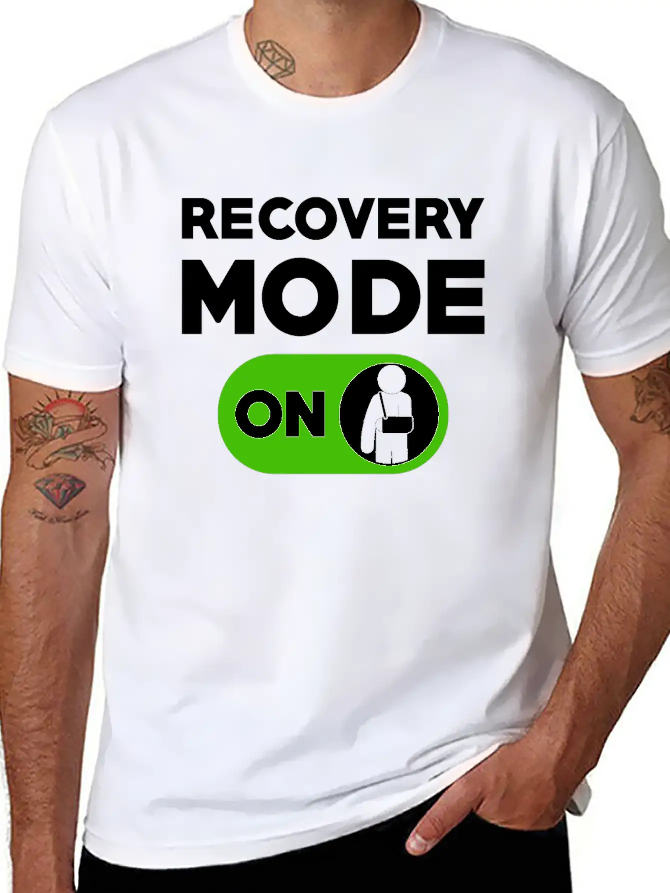 Recovery Mode On Injury Hand Unisex Casual T-Shirt – Clean Design For Daily Comfort