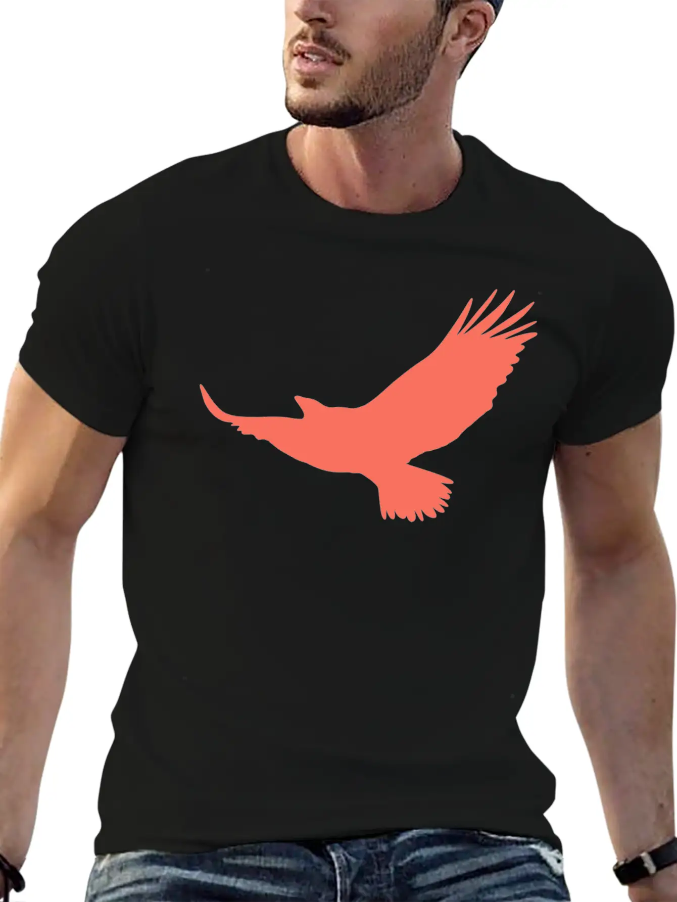 Red Eagle Unisex Casual T-Shirt – Clean Design For Daily Comfort