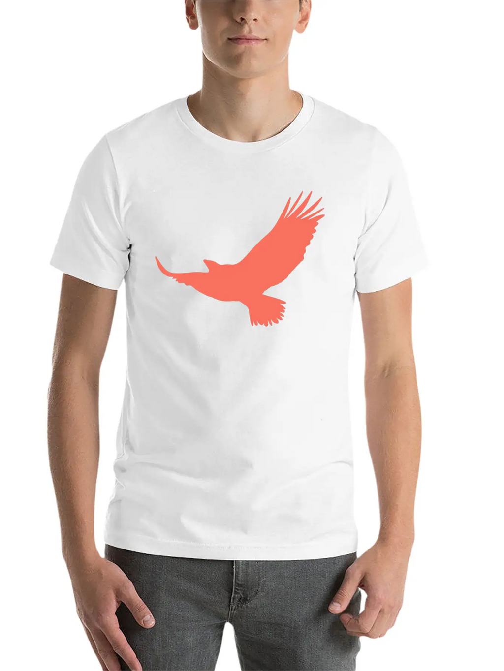 Red Eagle Unisex Casual T-Shirt – Clean Design For Daily Comfort