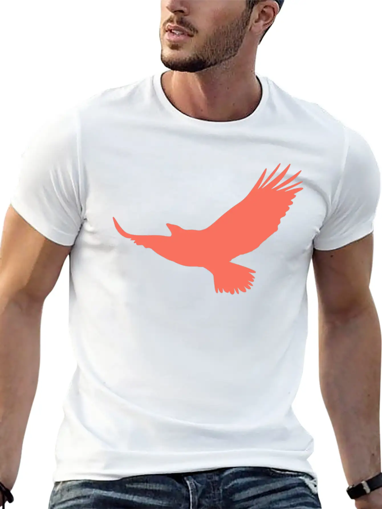Red Eagle Unisex Casual T-Shirt – Clean Design For Daily Comfort
