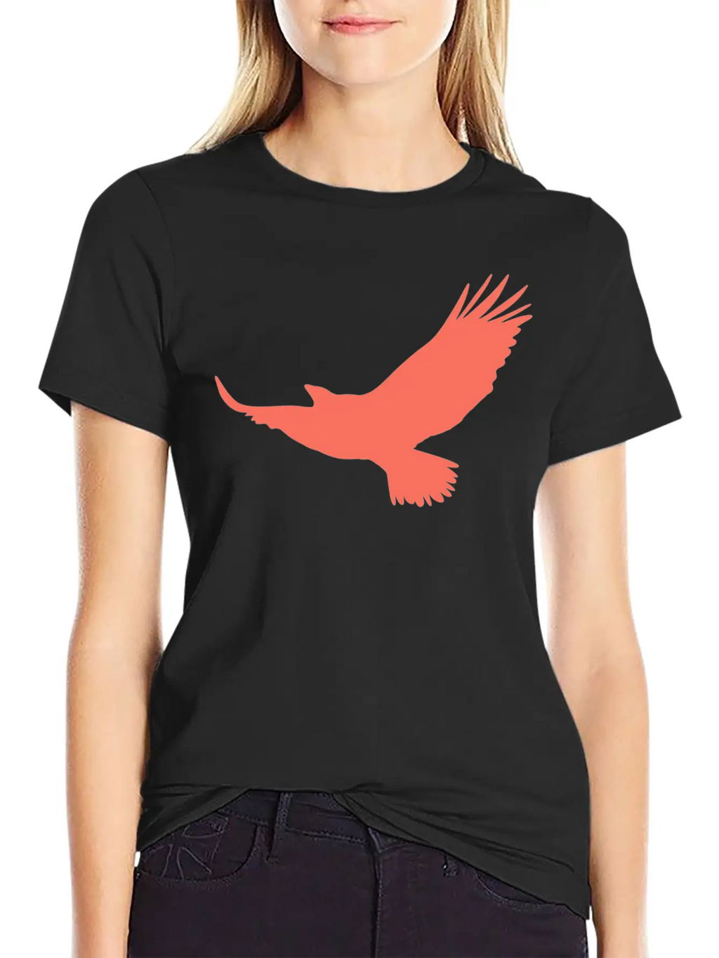 Red Eagle Unisex Casual T-Shirt – Clean Design For Daily Comfort