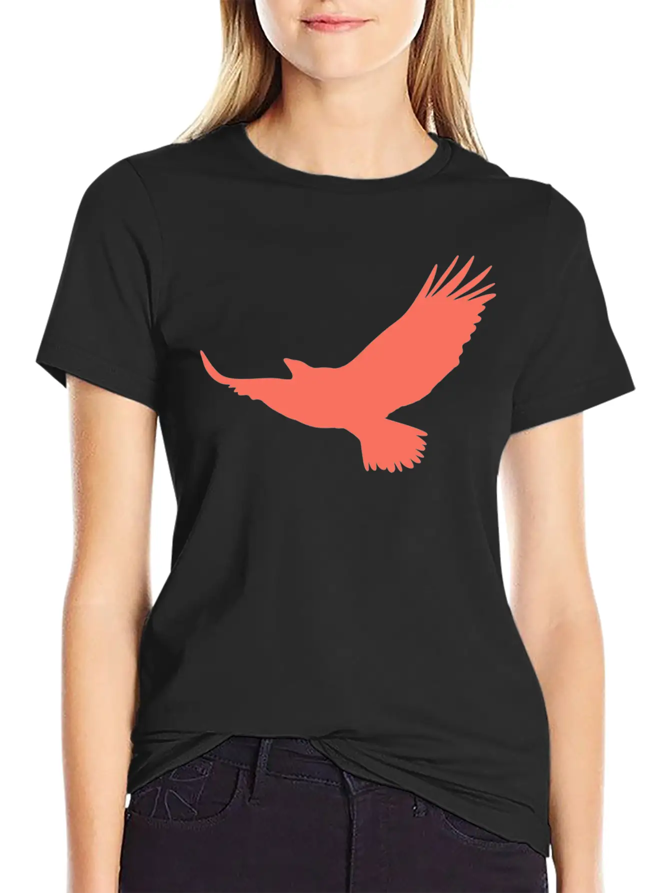 Red Eagle Unisex Casual T-Shirt – Clean Design For Daily Comfort