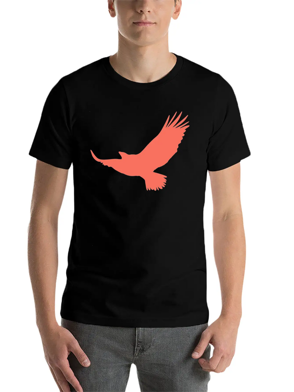 Red Eagle Unisex Casual T-Shirt – Clean Design For Daily Comfort