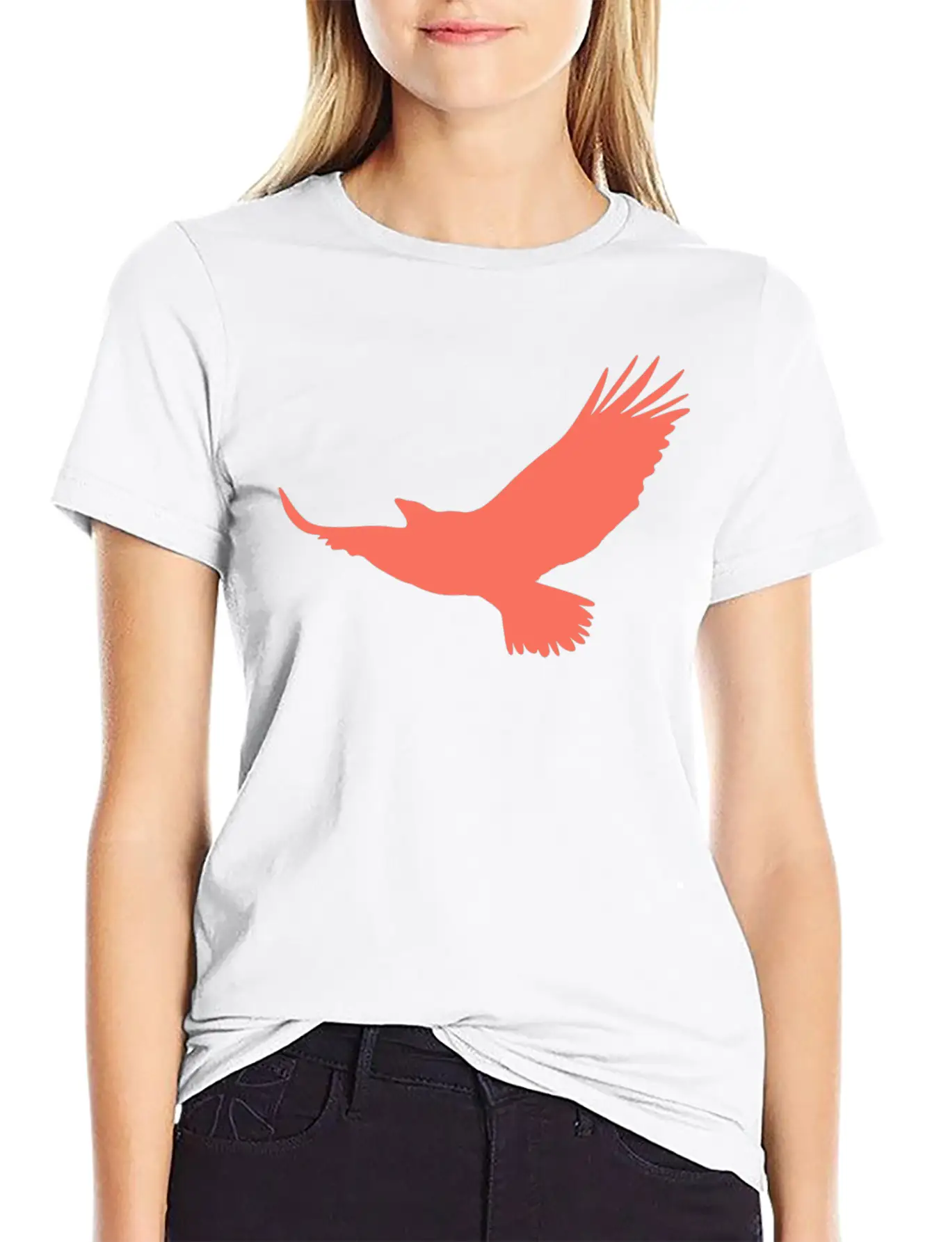 Red Eagle Unisex Casual T-Shirt – Clean Design For Daily Comfort