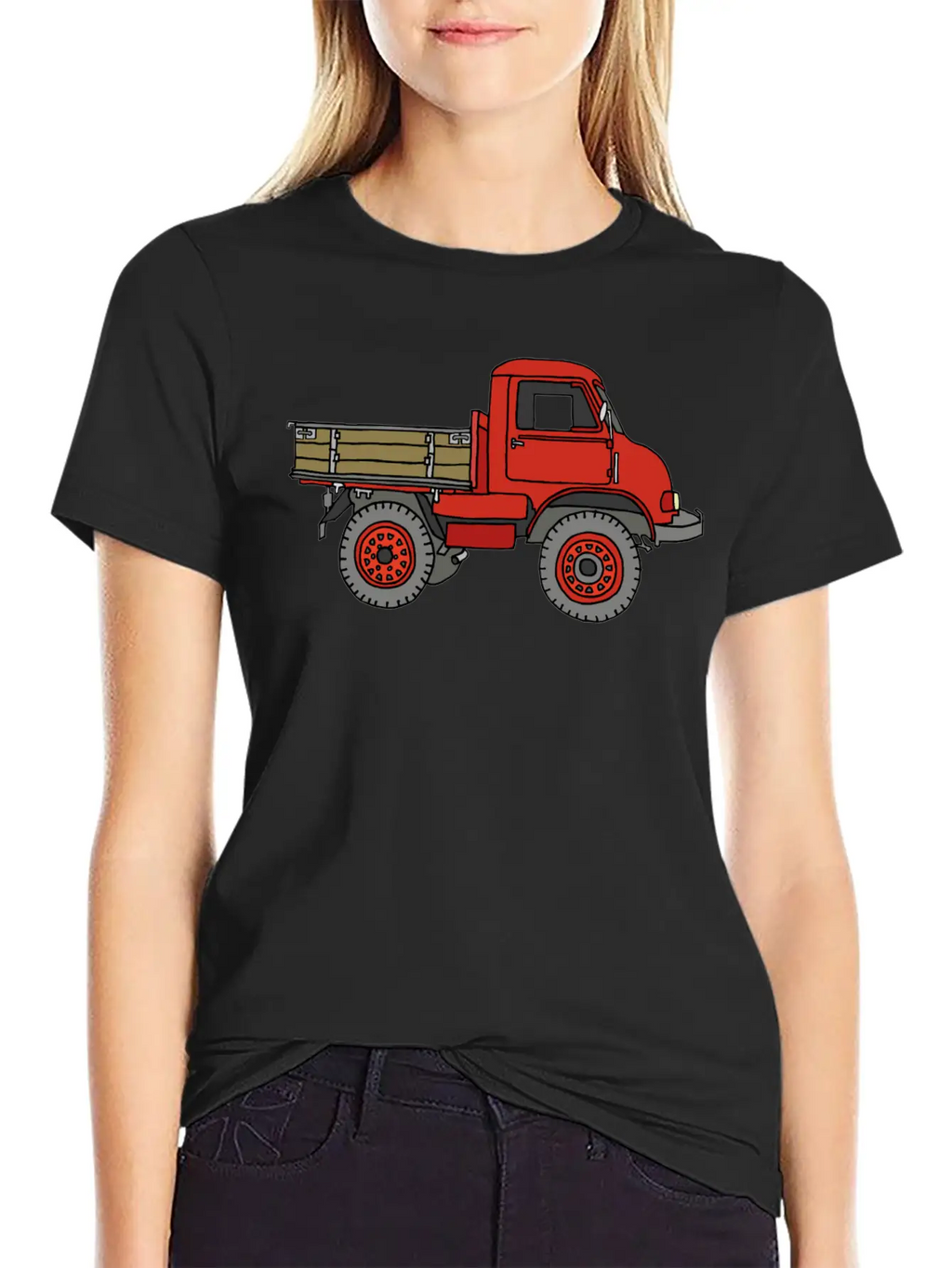 Red Off-road Truck Stylish Everyday T-Shirt – Unisex Basic Cotton Tee