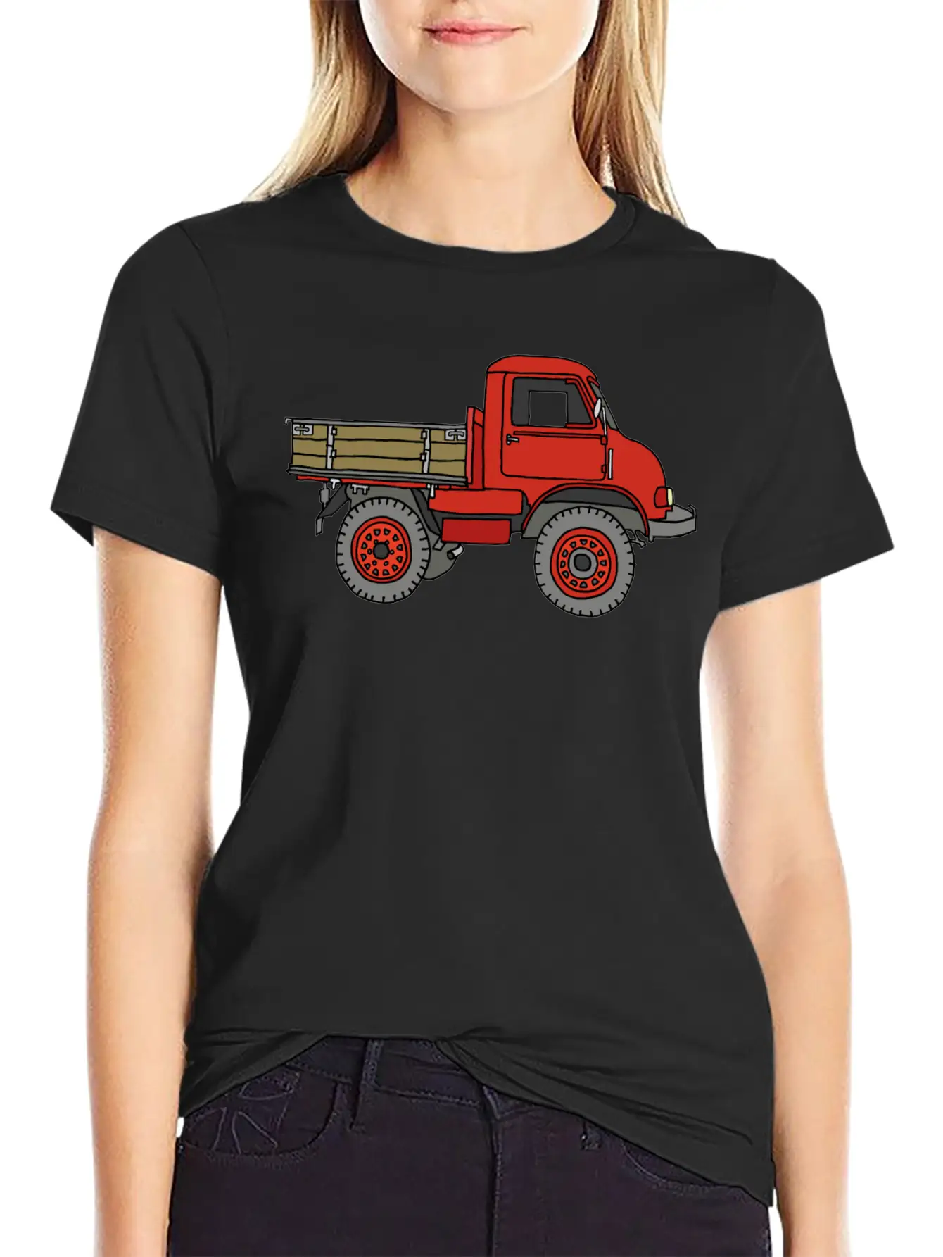 Red Off-road Truck Stylish Everyday T-Shirt – Unisex Basic Cotton Tee