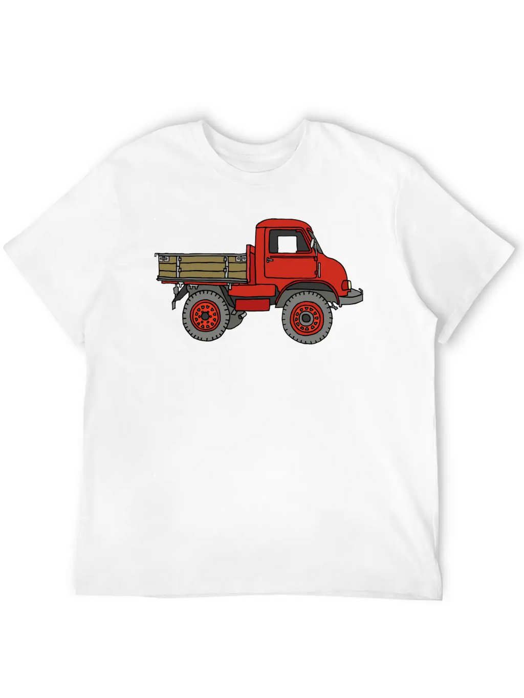 Red Off-road Truck Stylish Everyday T-Shirt – Unisex Basic Cotton Tee