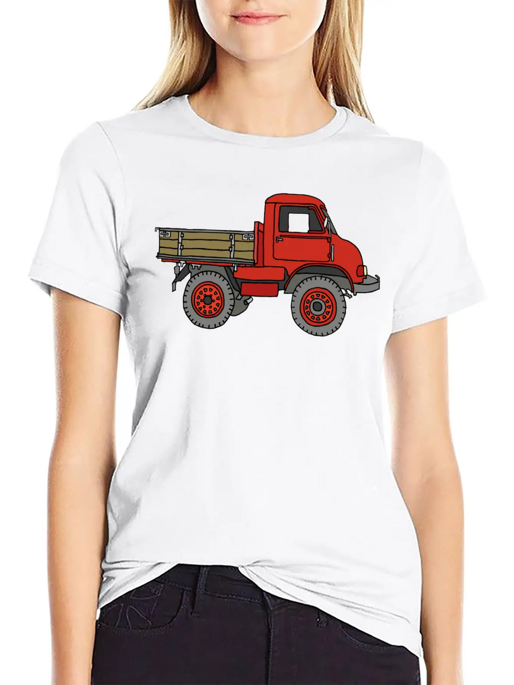 Red Off-road Truck Stylish Everyday T-Shirt – Unisex Basic Cotton Tee