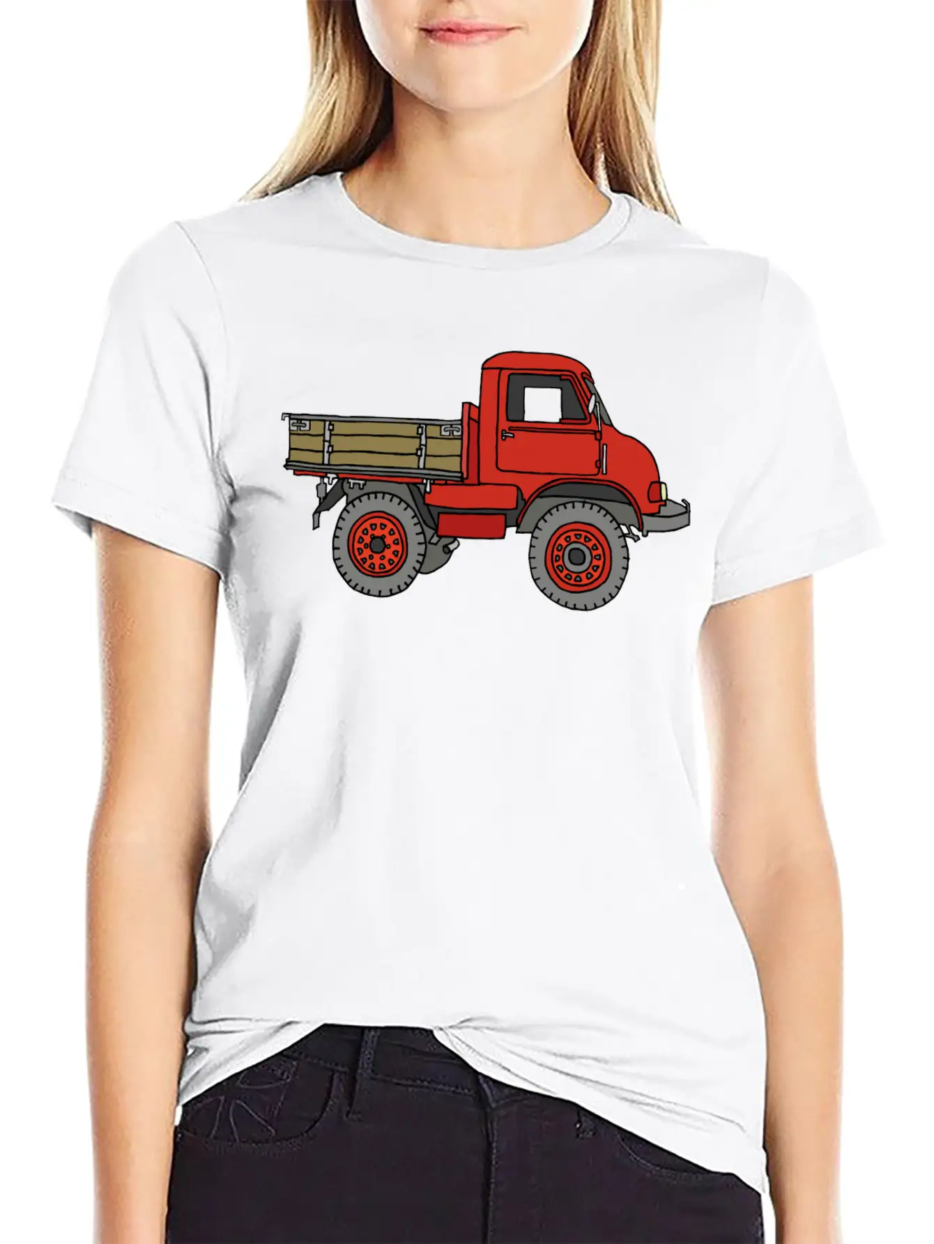 Red Off-road Truck Stylish Everyday T-Shirt – Unisex Basic Cotton Tee