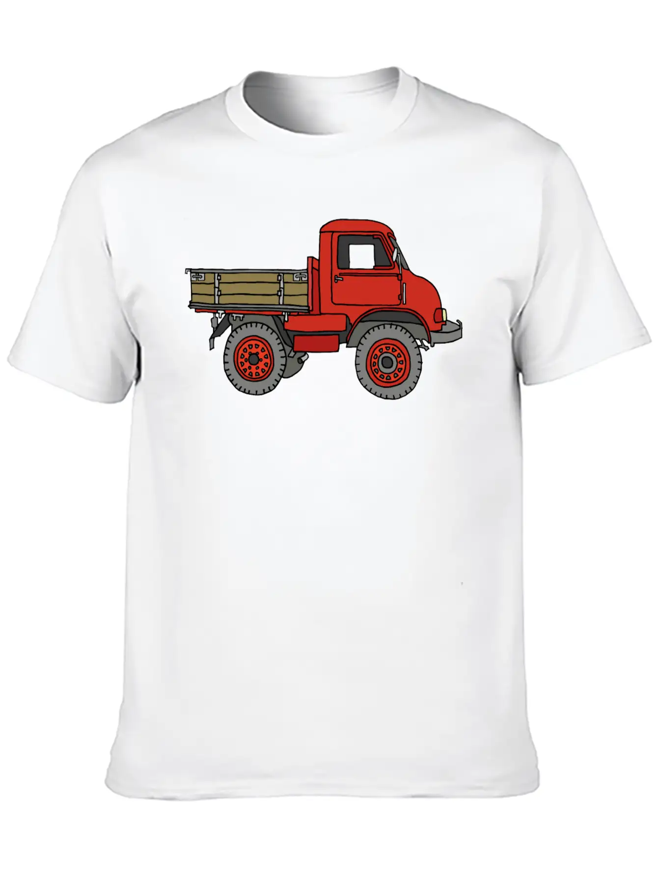 Red Off-road Truck Stylish Everyday T-Shirt – Unisex Basic Cotton Tee