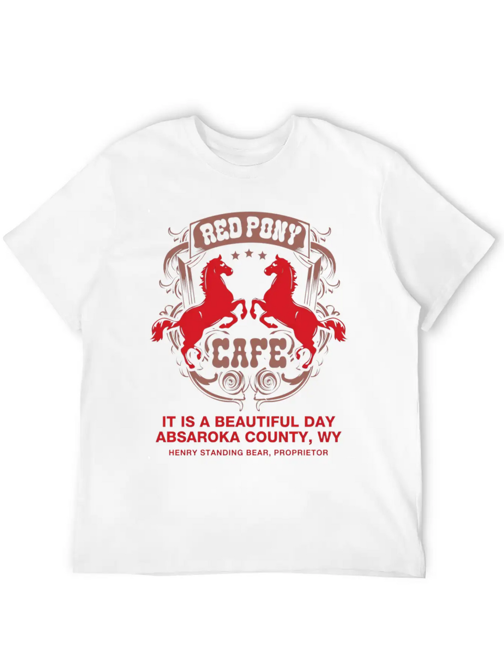 Red Pony It Is A Beautiful Day Essential Cotton Tee For Daily Outfits – Unisex Style