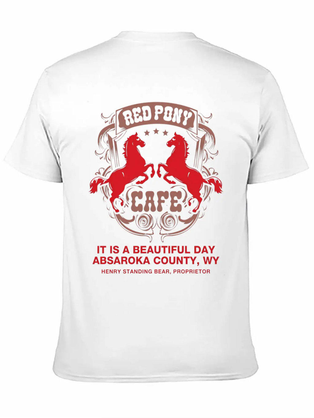 Red Pony It Is A Beautiful Day Essential Cotton Tee For Daily Outfits – Unisex Style