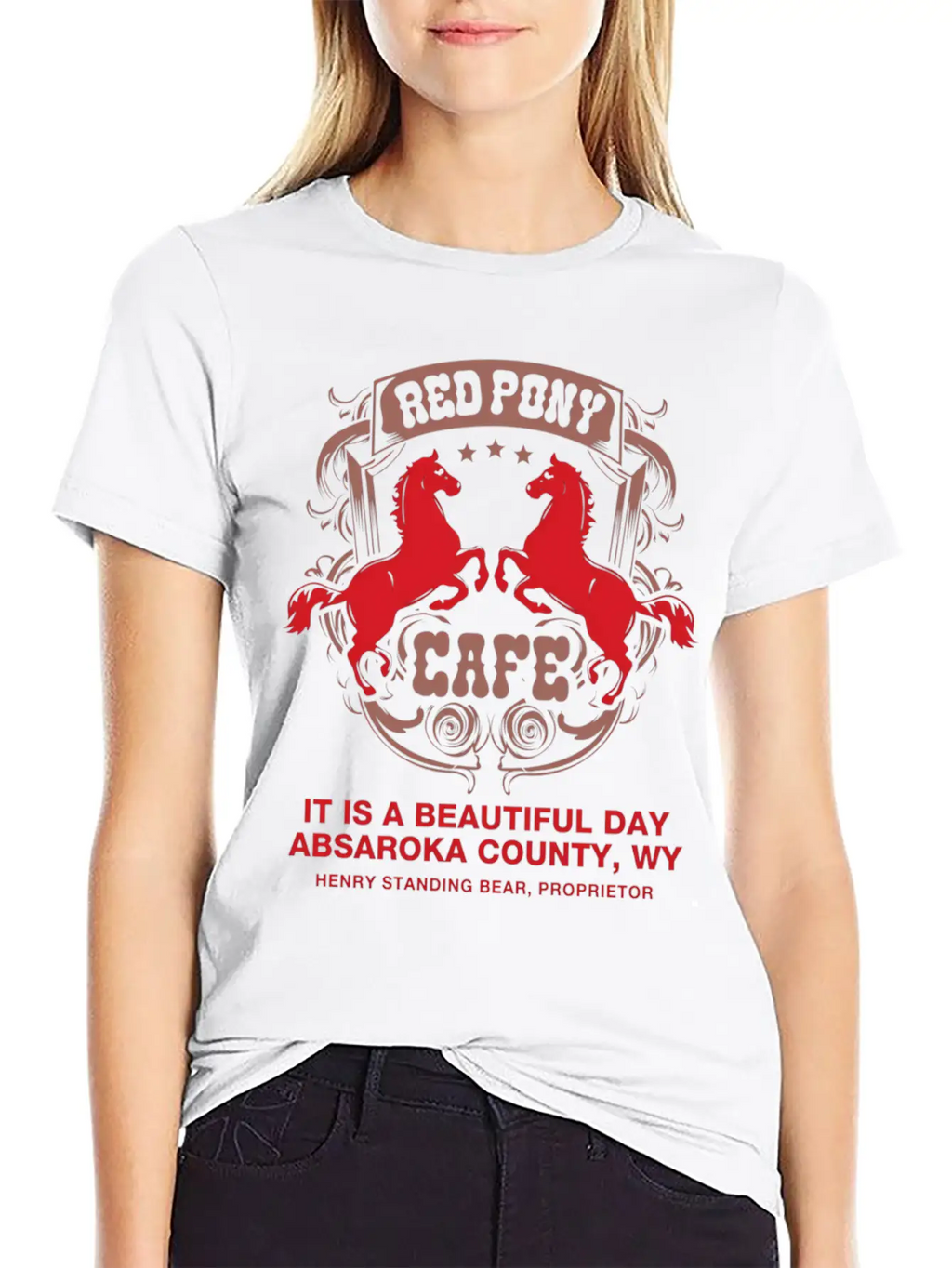 Red Pony It Is A Beautiful Day Essential Cotton Tee For Daily Outfits – Unisex Style