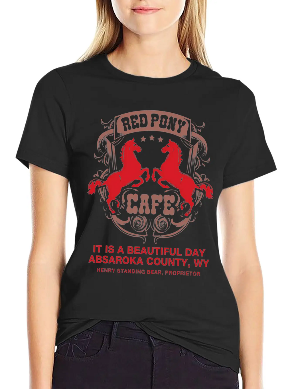 Red Pony It Is A Beautiful Day Essential Cotton Tee For Daily Outfits – Unisex Style