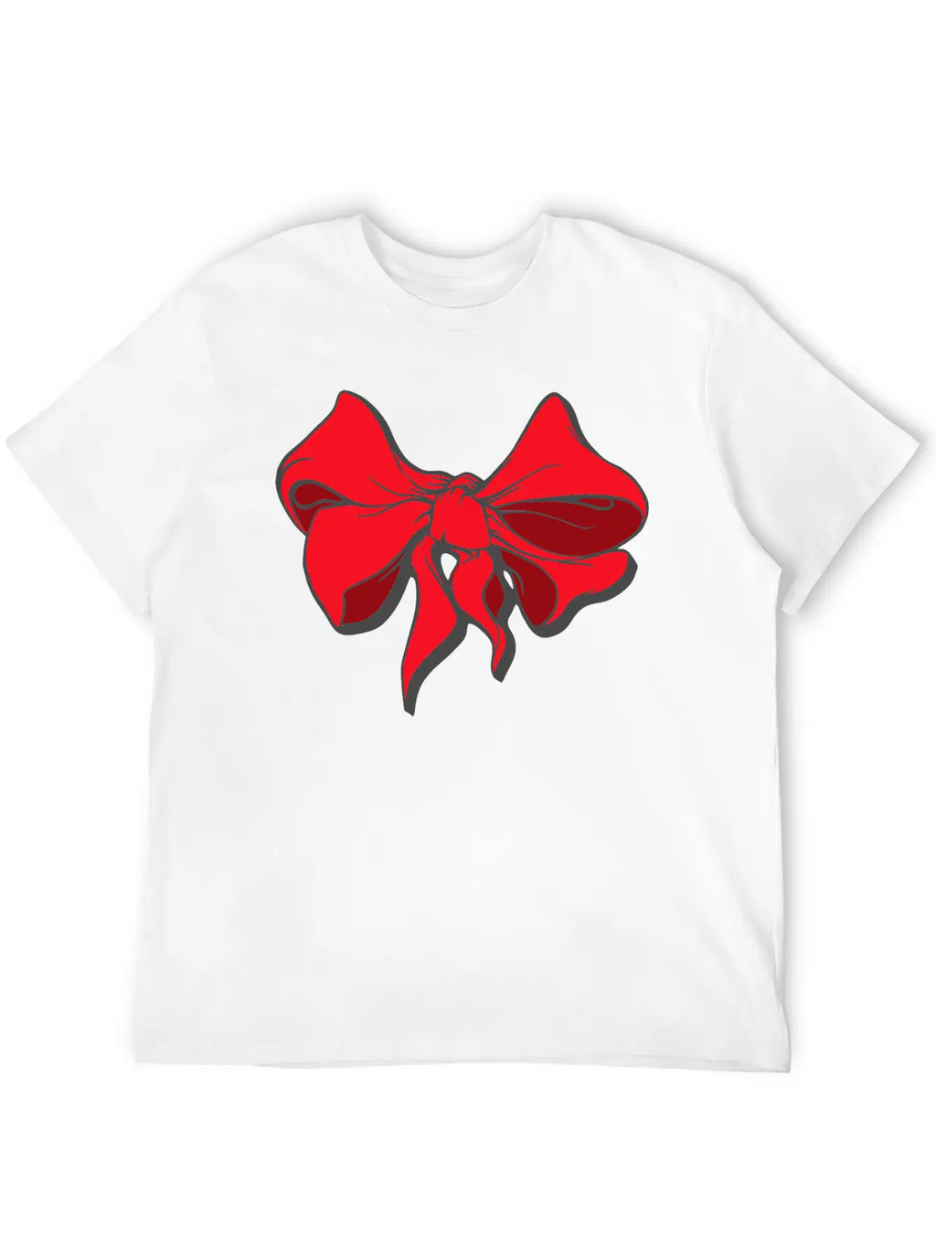 Red Ribbon Unisex Casual T-Shirt – Clean Design For Daily Comfort