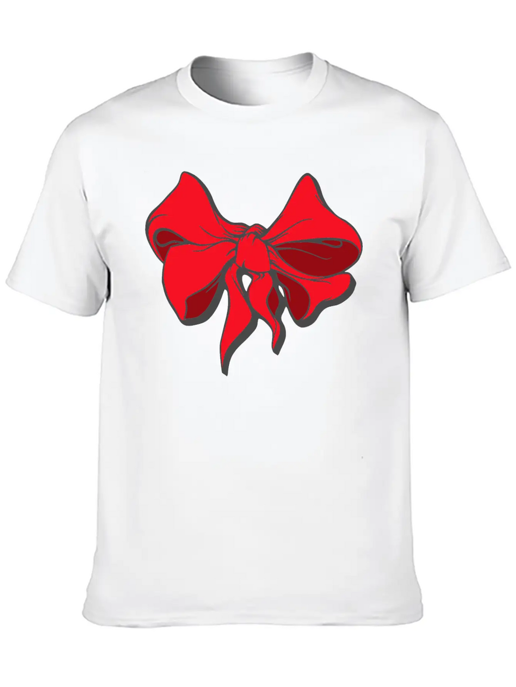 Red Ribbon Unisex Casual T-Shirt – Clean Design For Daily Comfort