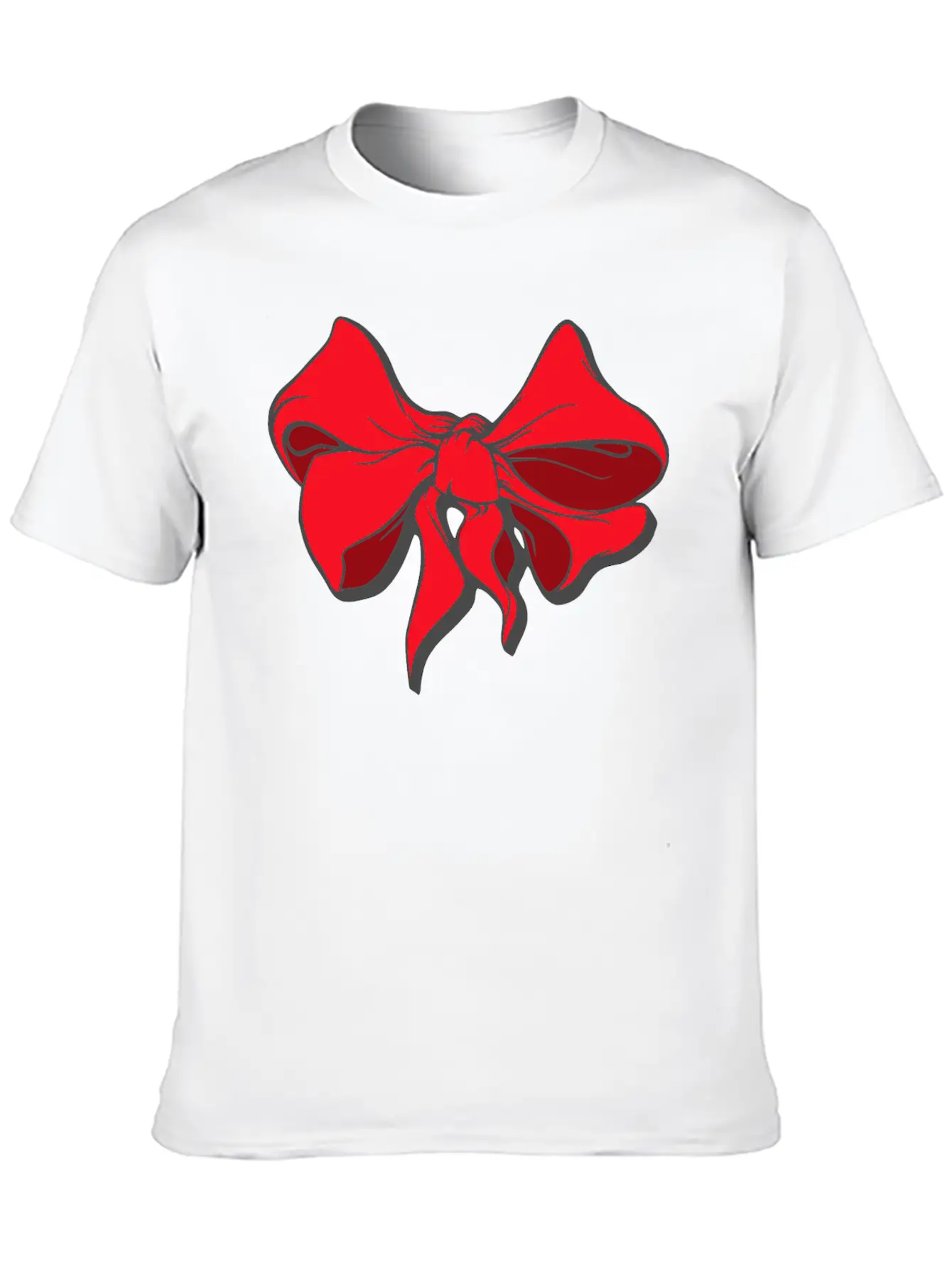 Red Ribbon Unisex Casual T-Shirt – Clean Design For Daily Comfort