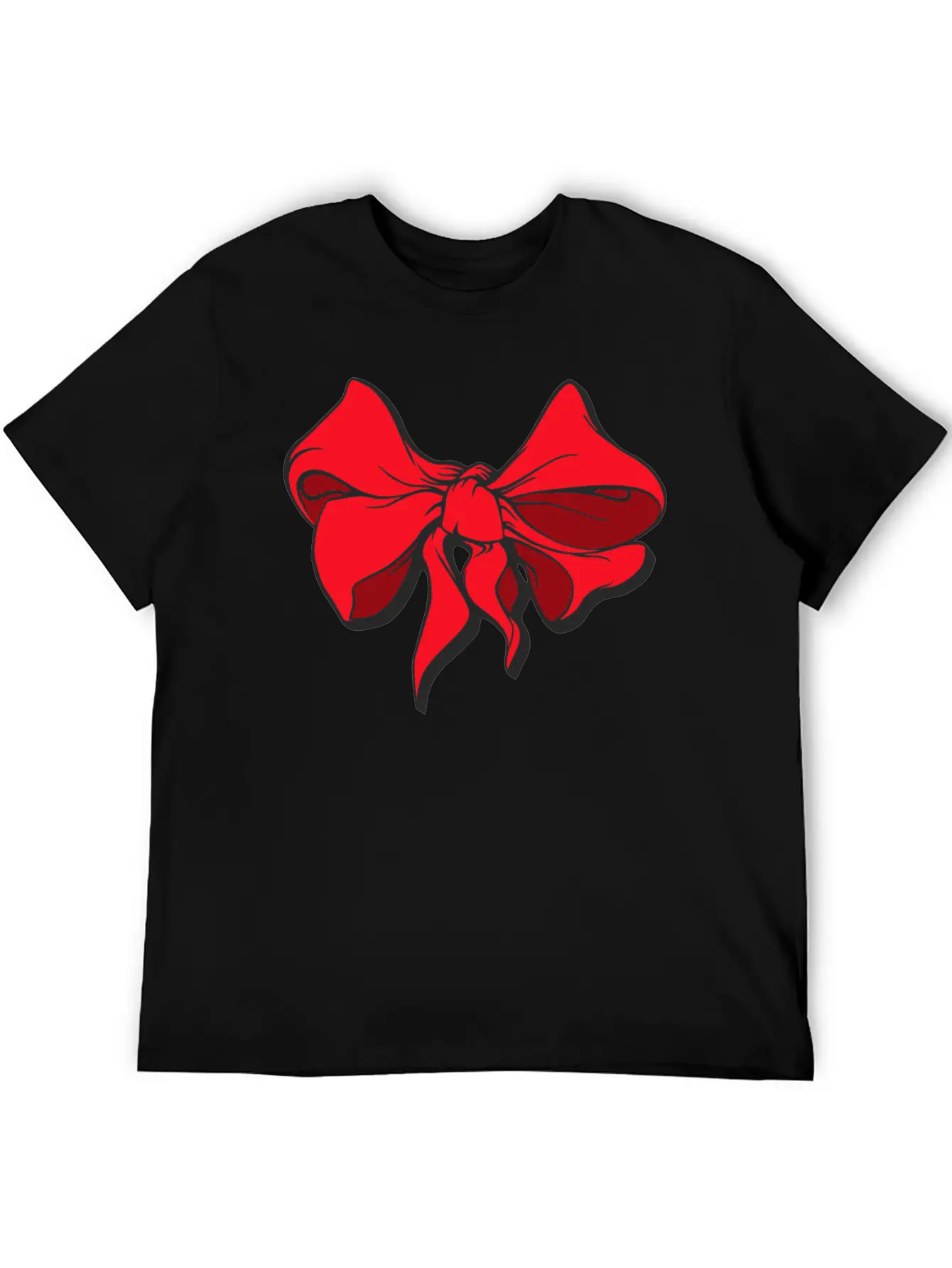Red Ribbon Unisex Casual T-Shirt – Clean Design For Daily Comfort