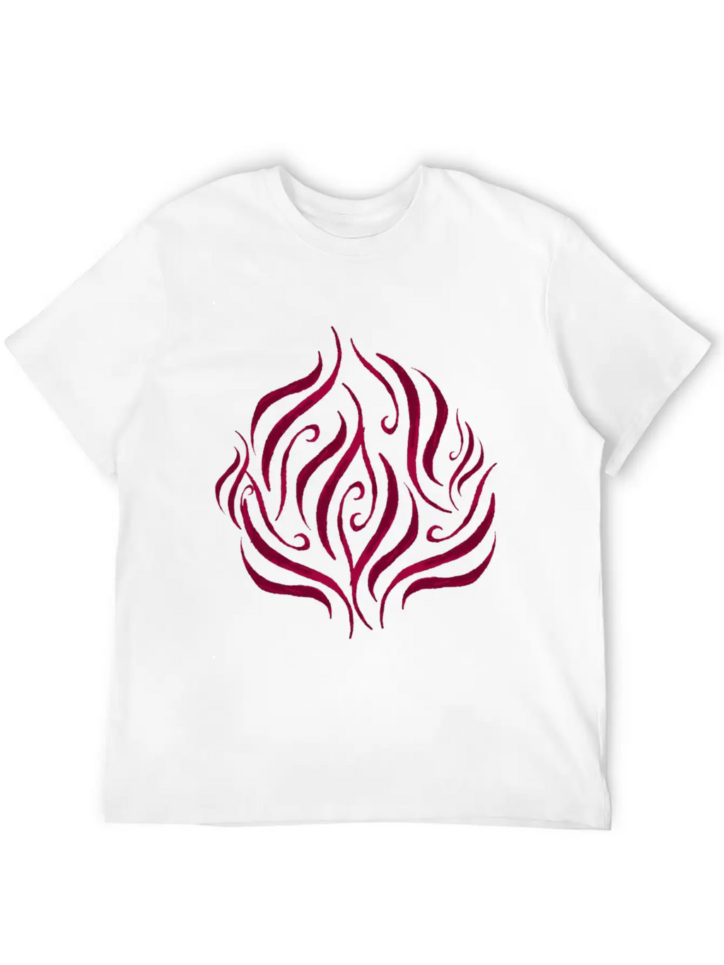 Red Rose Essential Cotton Tee For Daily Outfits – Unisex Style