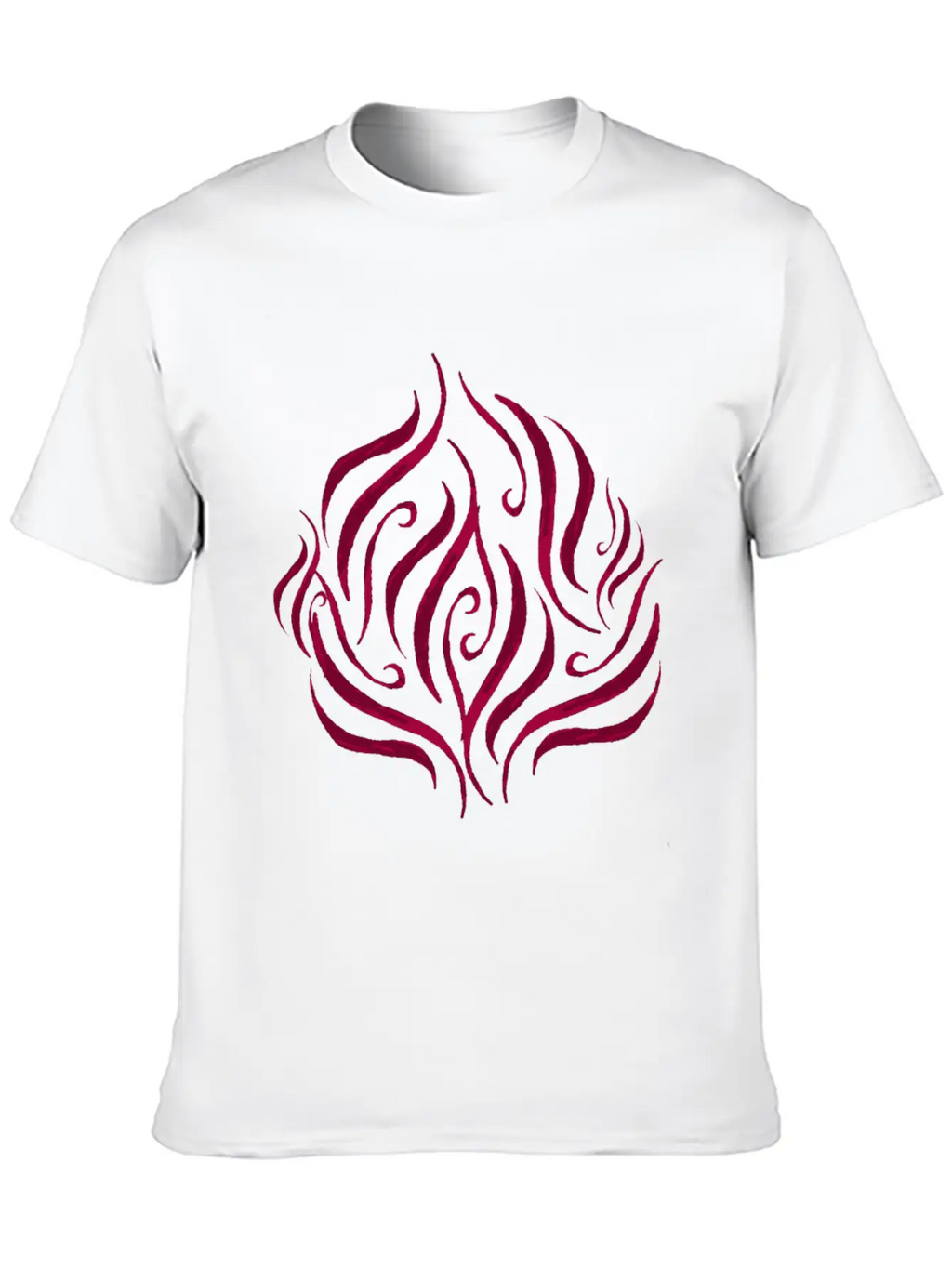 Red Rose Essential Cotton Tee For Daily Outfits – Unisex Style