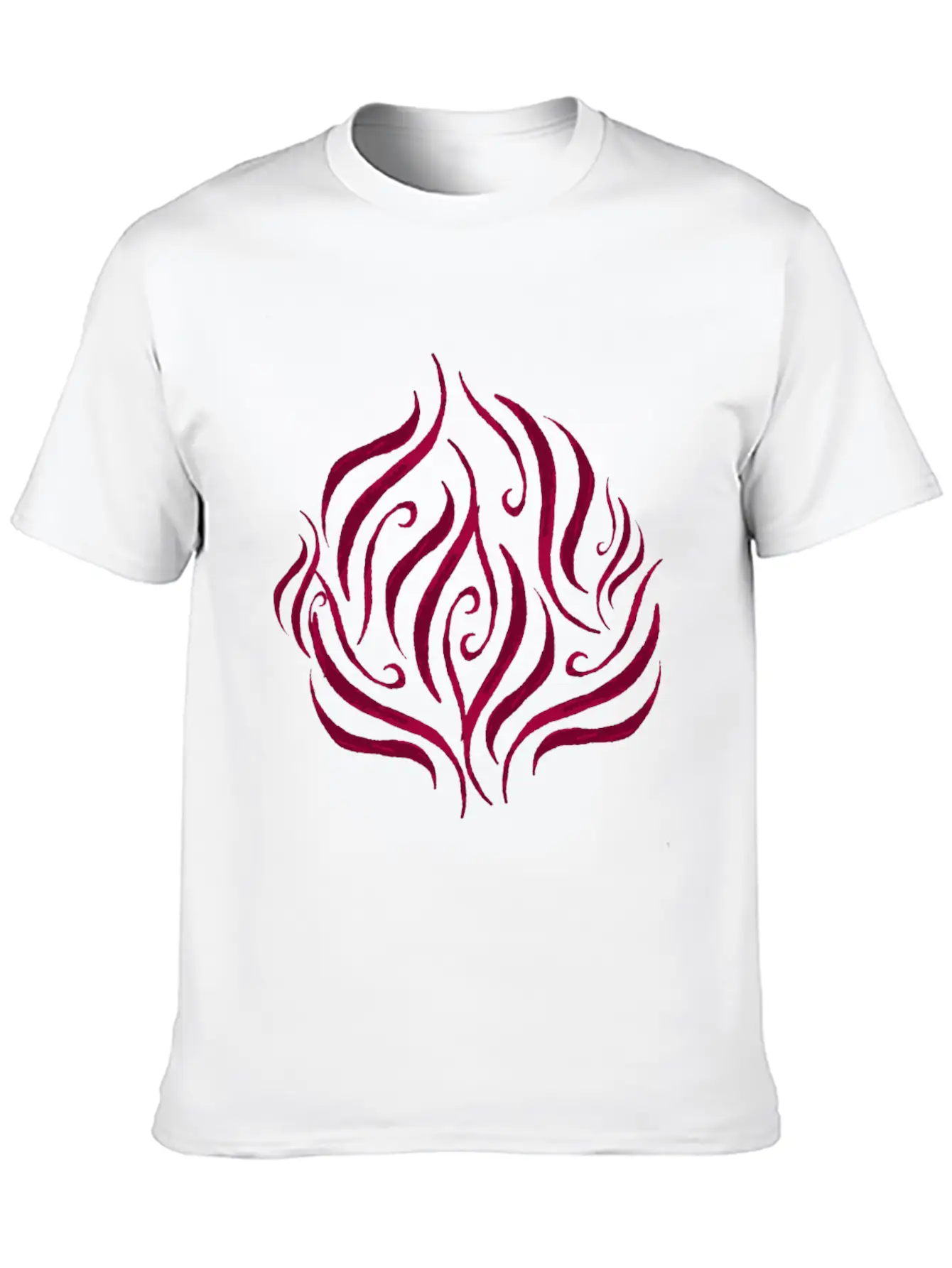 Red Rose Essential Cotton Tee For Daily Outfits – Unisex Style