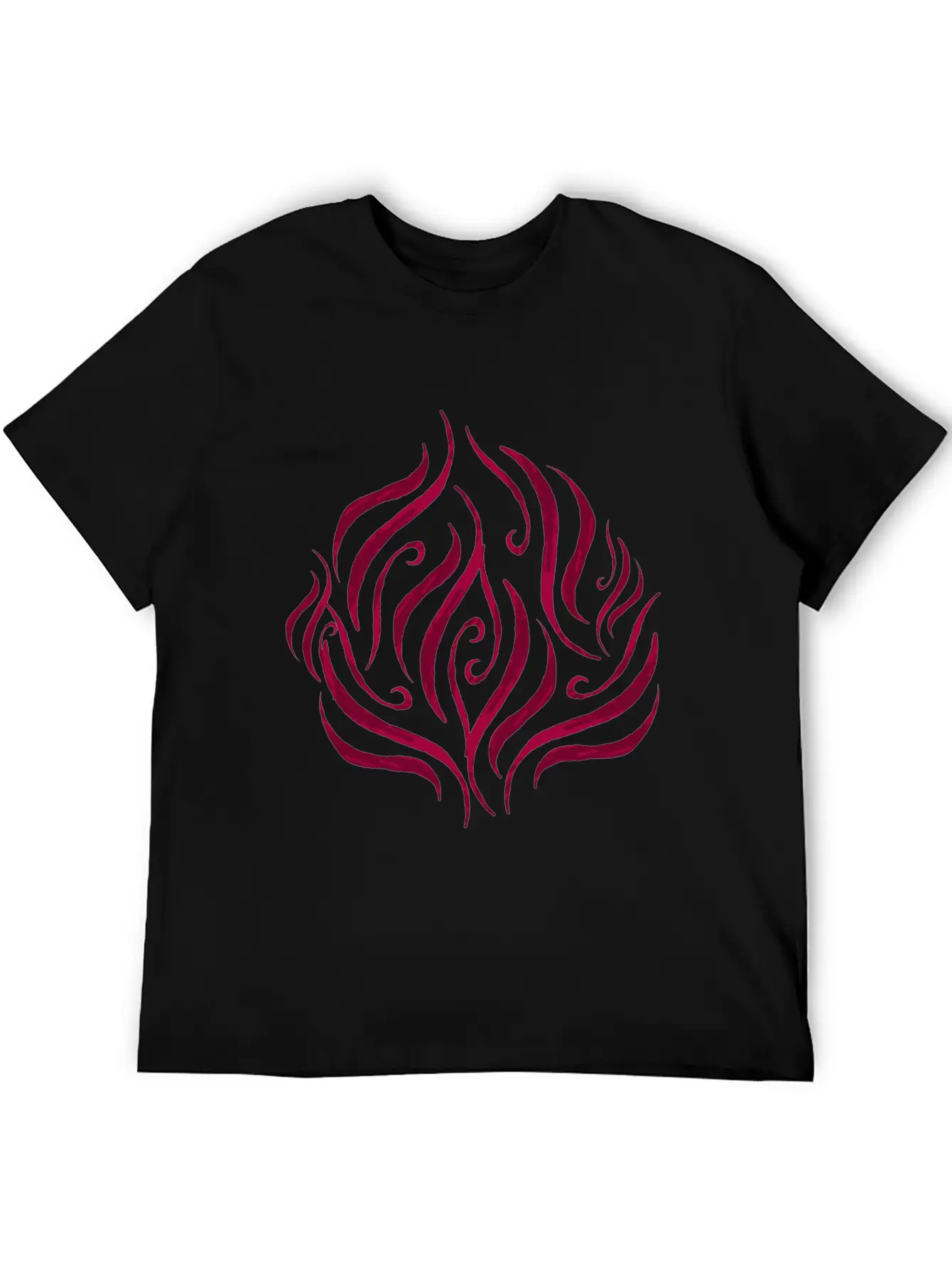 Red Rose Essential Cotton Tee For Daily Outfits – Unisex Style
