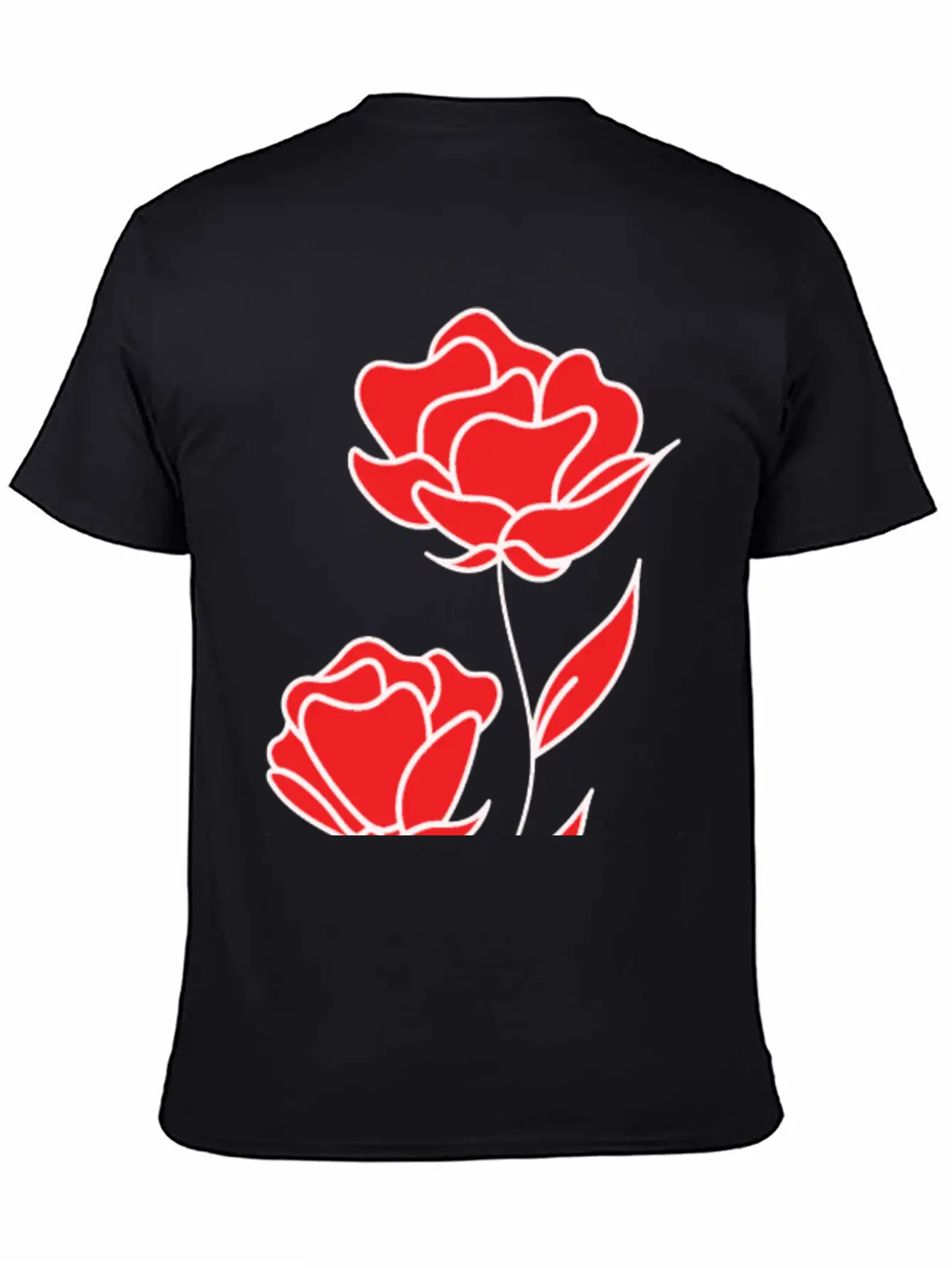 Red Rose Unisex Casual T-Shirt – Clean Design For Daily Comfort