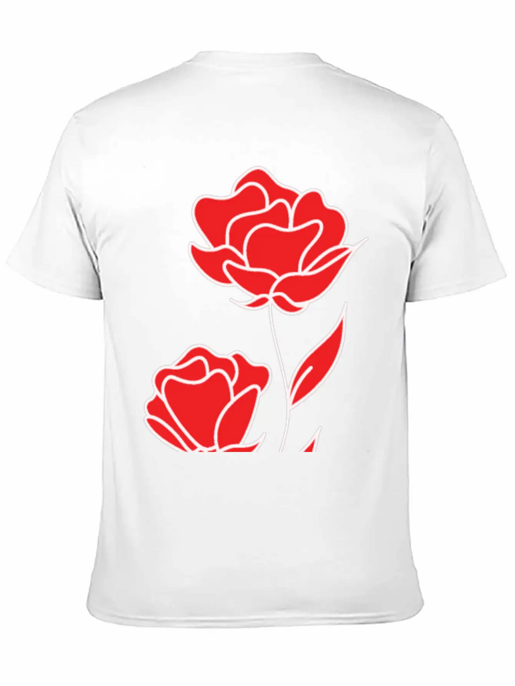 Red Rose Unisex Casual T-Shirt – Clean Design For Daily Comfort