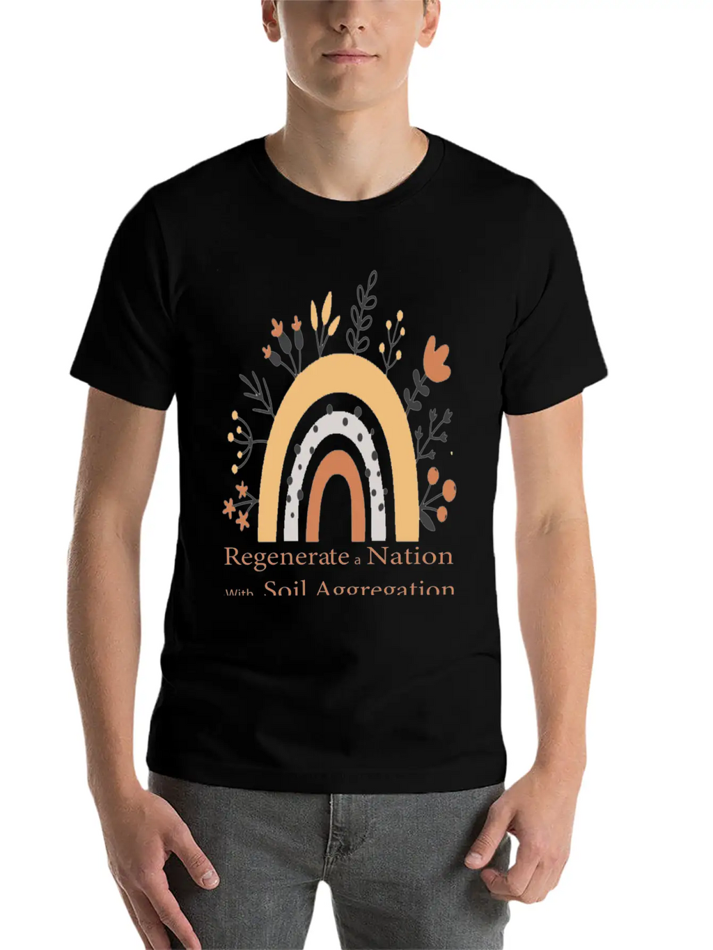 Regenerate A Nation With Soil Aggregation Casual Graphic T-Shirt – Simple And Comfortable Daily Wear