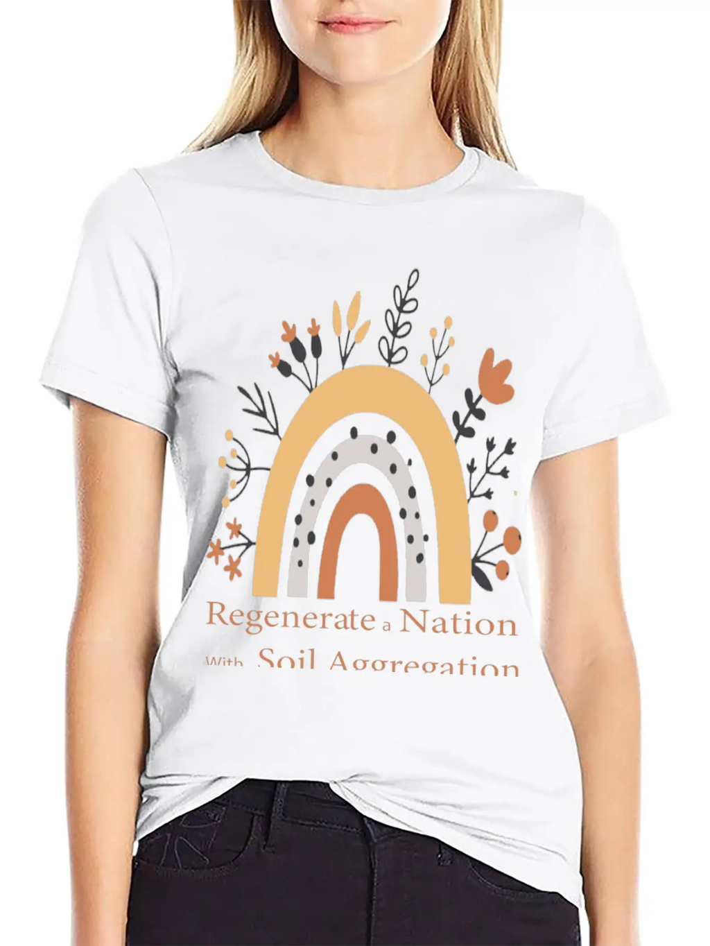 Regenerate A Nation With Soil Aggregation Casual Graphic T-Shirt – Simple And Comfortable Daily Wear