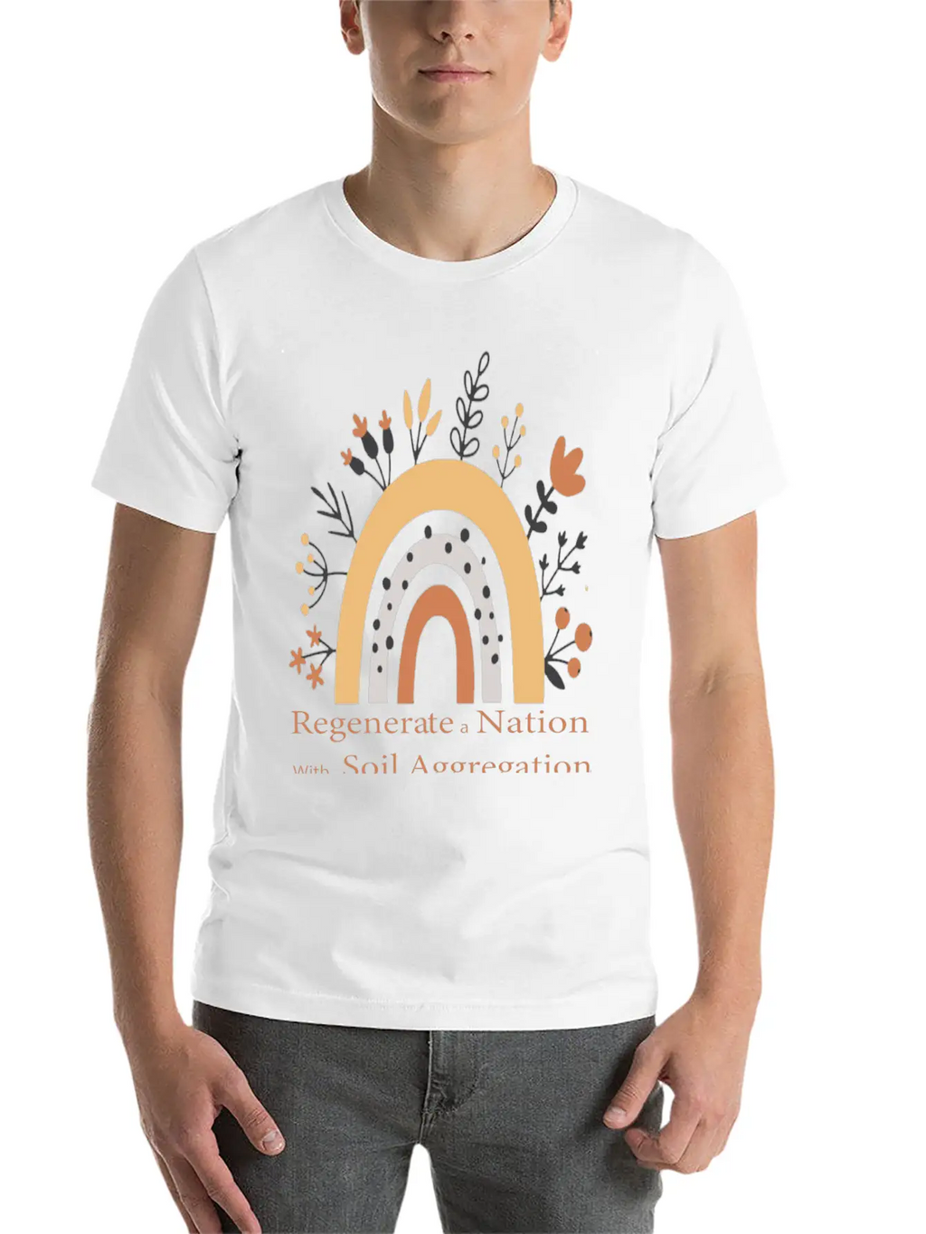 Regenerate A Nation With Soil Aggregation Casual Graphic T-Shirt – Simple And Comfortable Daily Wear