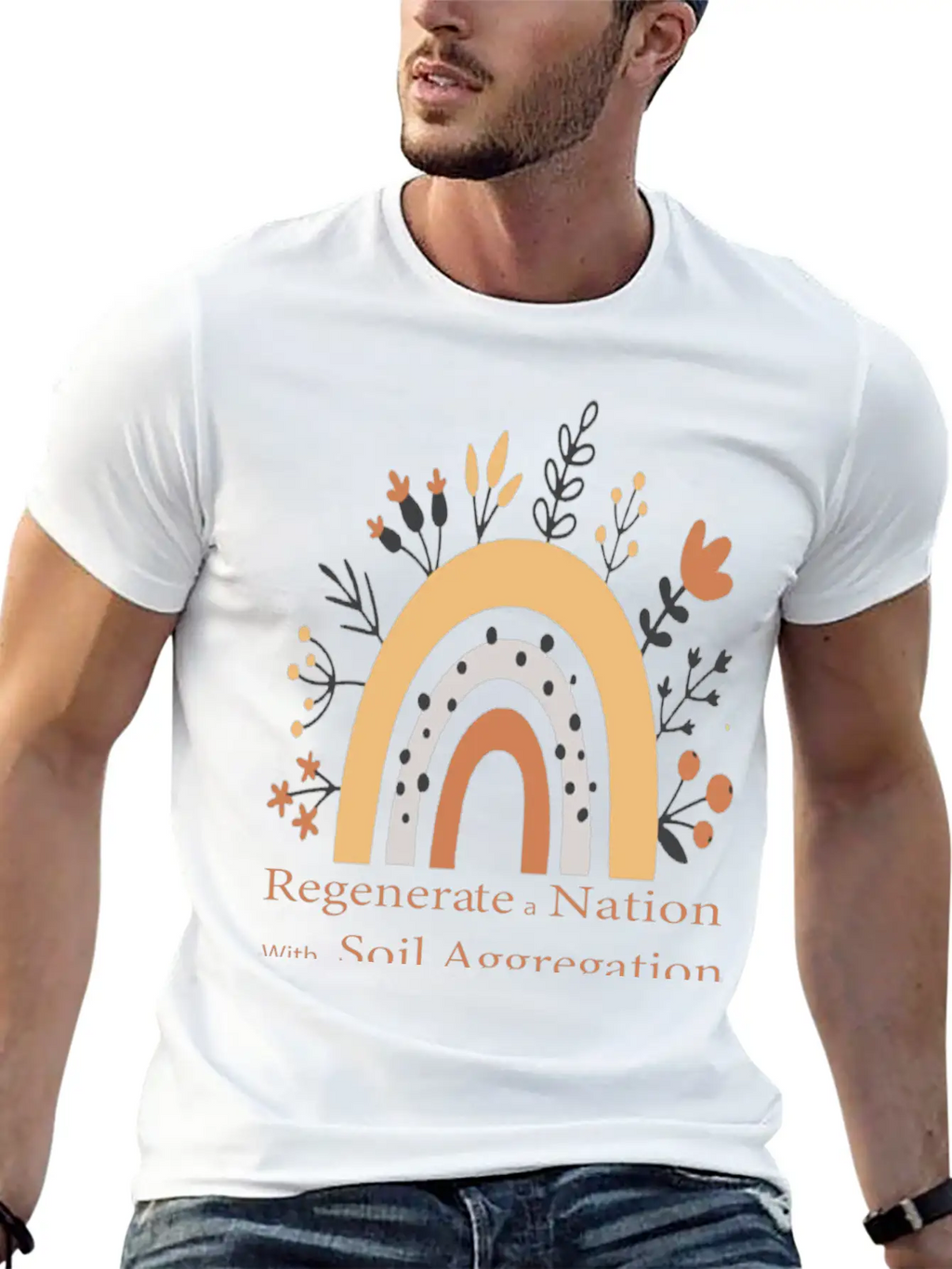 Regenerate A Nation With Soil Aggregation Casual Graphic T-Shirt – Simple And Comfortable Daily Wear