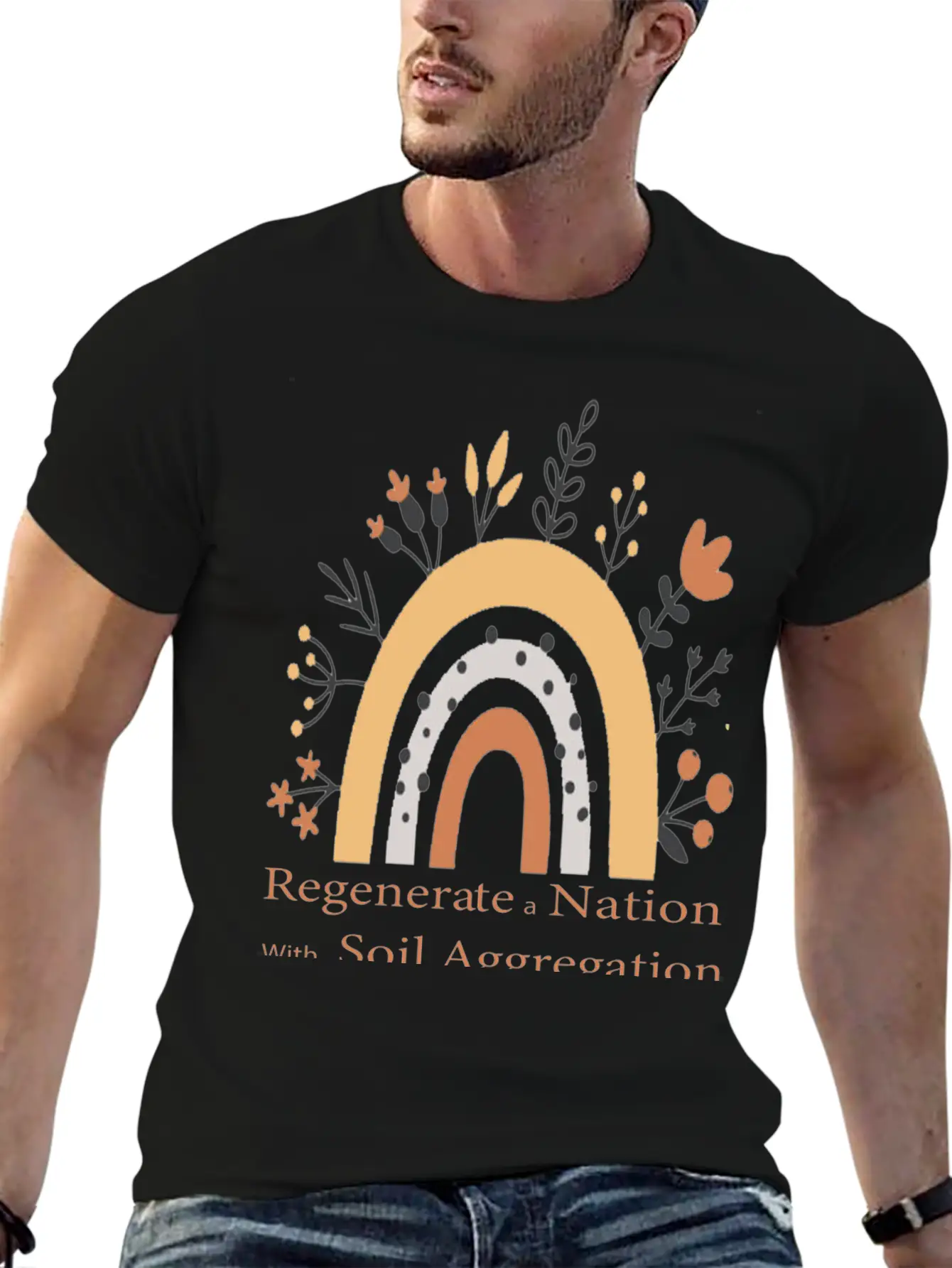 Regenerate A Nation With Soil Aggregation Casual Graphic T-Shirt – Simple And Comfortable Daily Wear