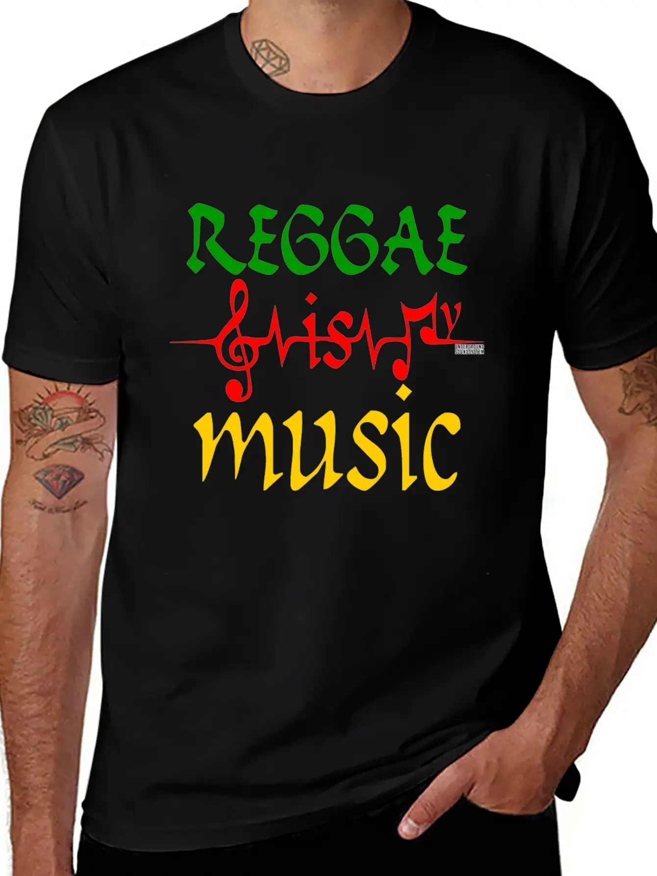 REGGAE IS MY MUSIC Breathable Soft Cotton T-Shirt – Timeless Casual Look