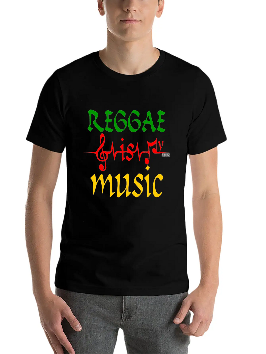 REGGAE IS MY MUSIC Breathable Soft Cotton T-Shirt – Timeless Casual Look