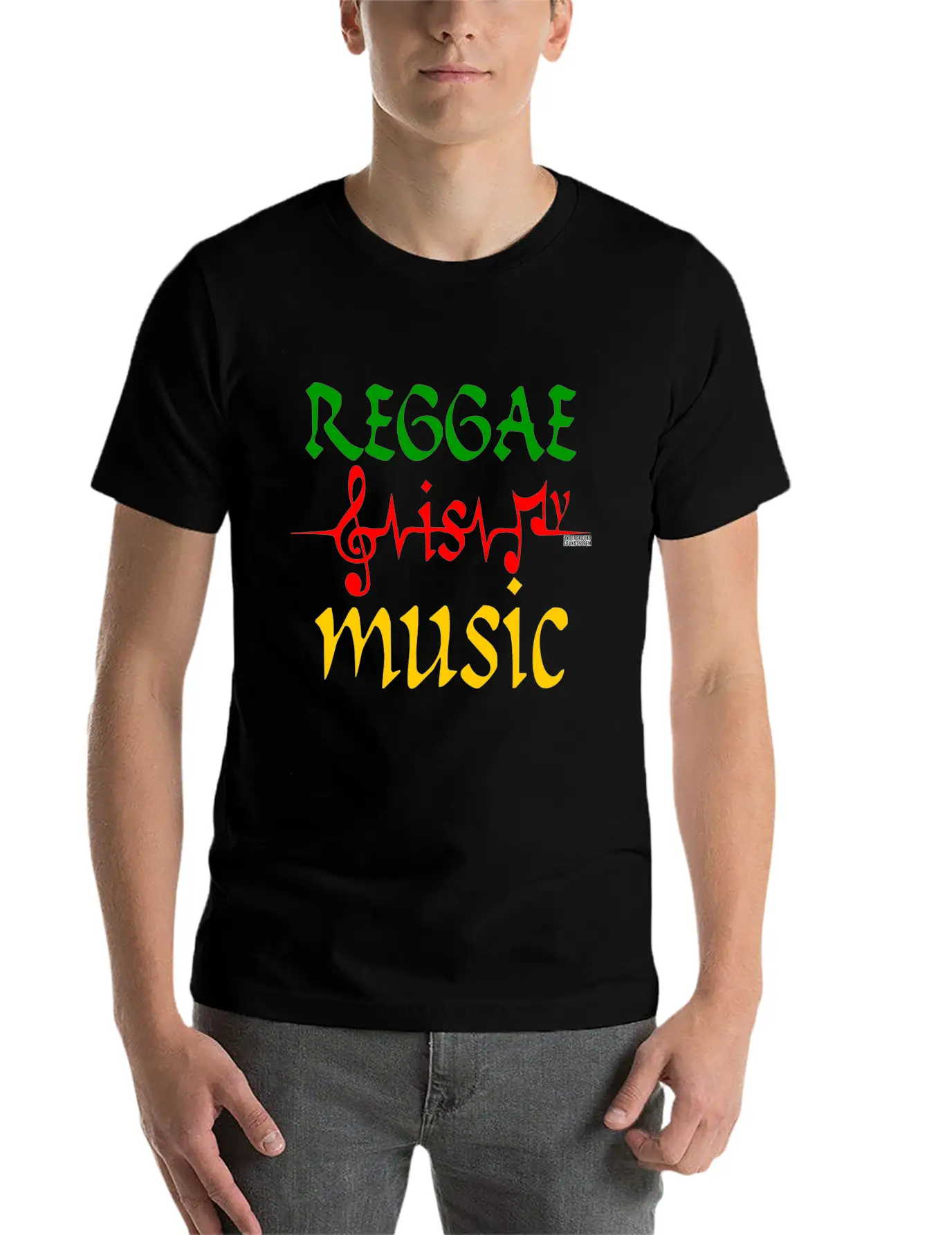 REGGAE IS MY MUSIC Breathable Soft Cotton T-Shirt – Timeless Casual Look