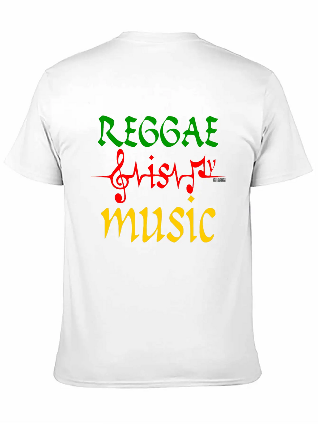 REGGAE IS MY MUSIC Breathable Soft Cotton T-Shirt – Timeless Casual Look