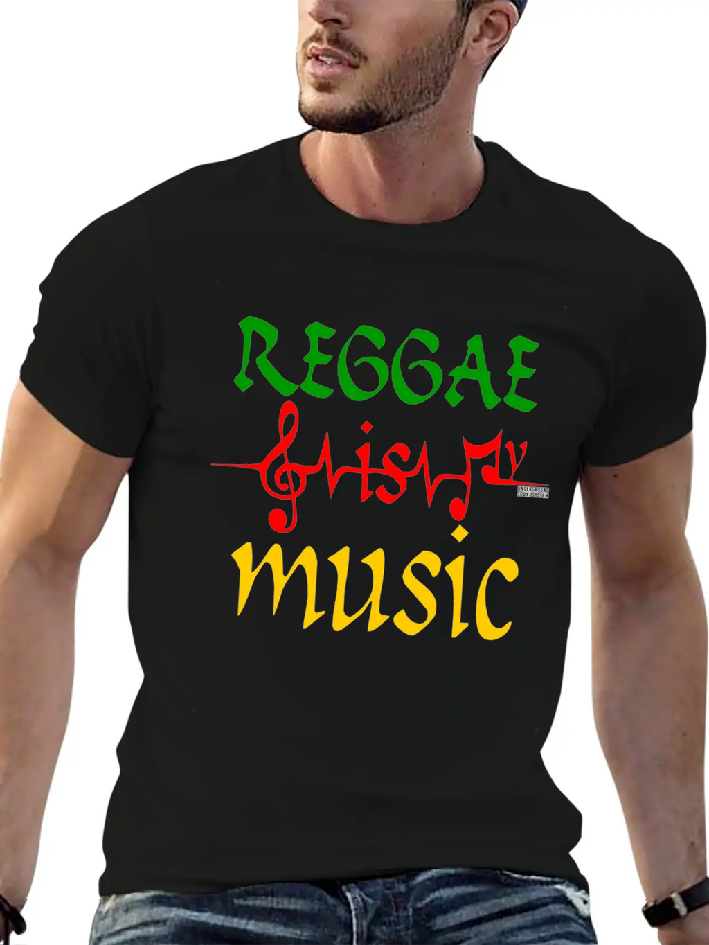 REGGAE IS MY MUSIC Breathable Soft Cotton T-Shirt – Timeless Casual Look