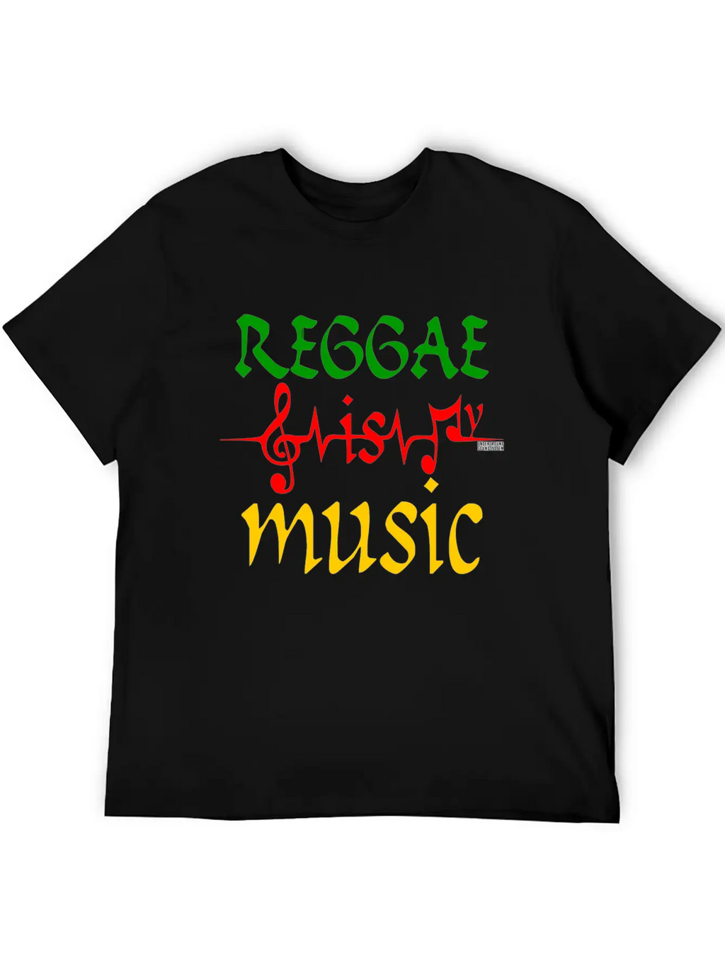 REGGAE IS MY MUSIC Breathable Soft Cotton T-Shirt – Timeless Casual Look