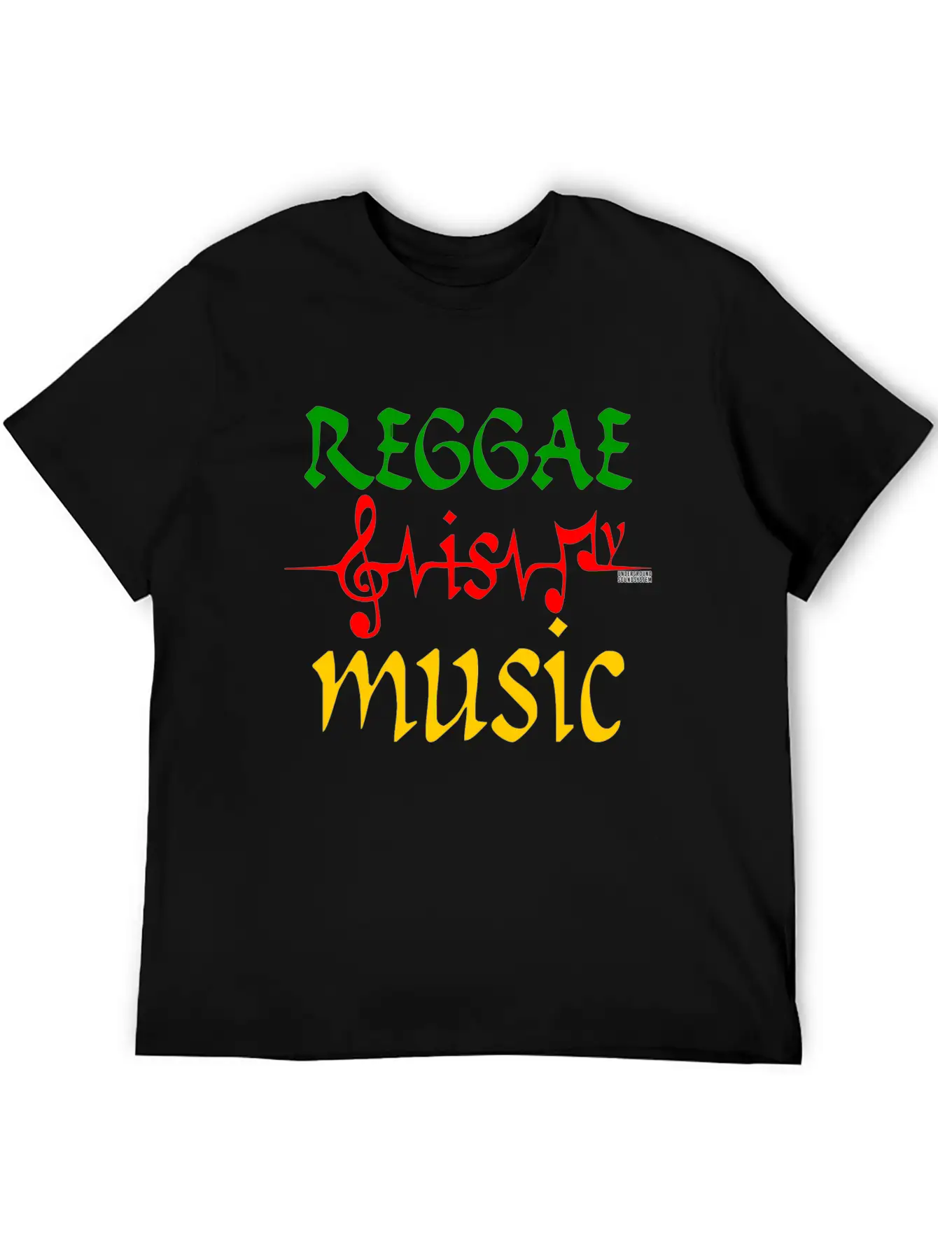 REGGAE IS MY MUSIC Breathable Soft Cotton T-Shirt – Timeless Casual Look