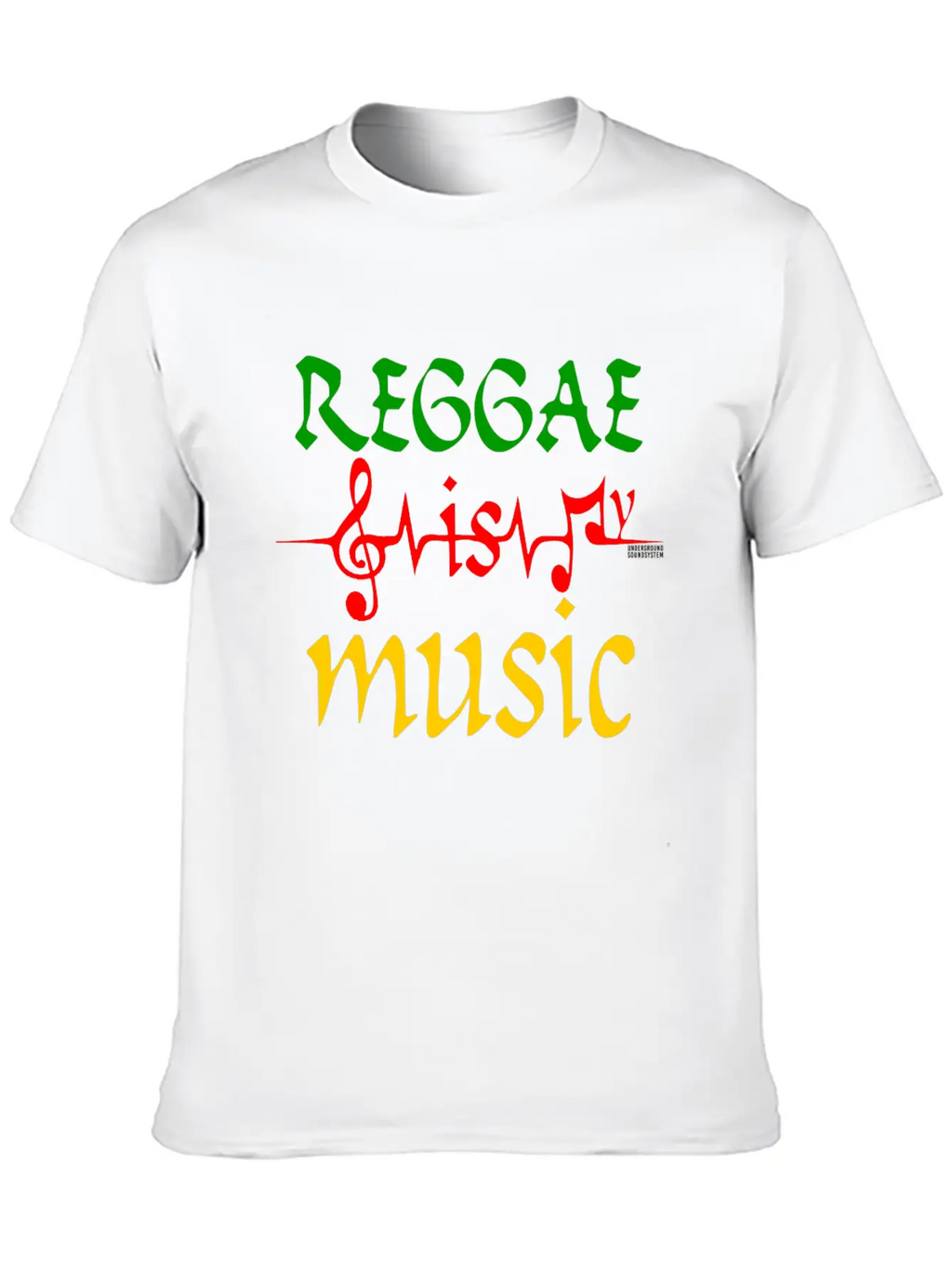 REGGAE IS MY MUSIC Breathable Soft Cotton T-Shirt – Timeless Casual Look